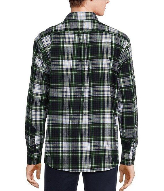 Roundtree & Yorke Long Sleeve Large Tartan Plaid Portuguese Flannel Sport Shirt Product Image