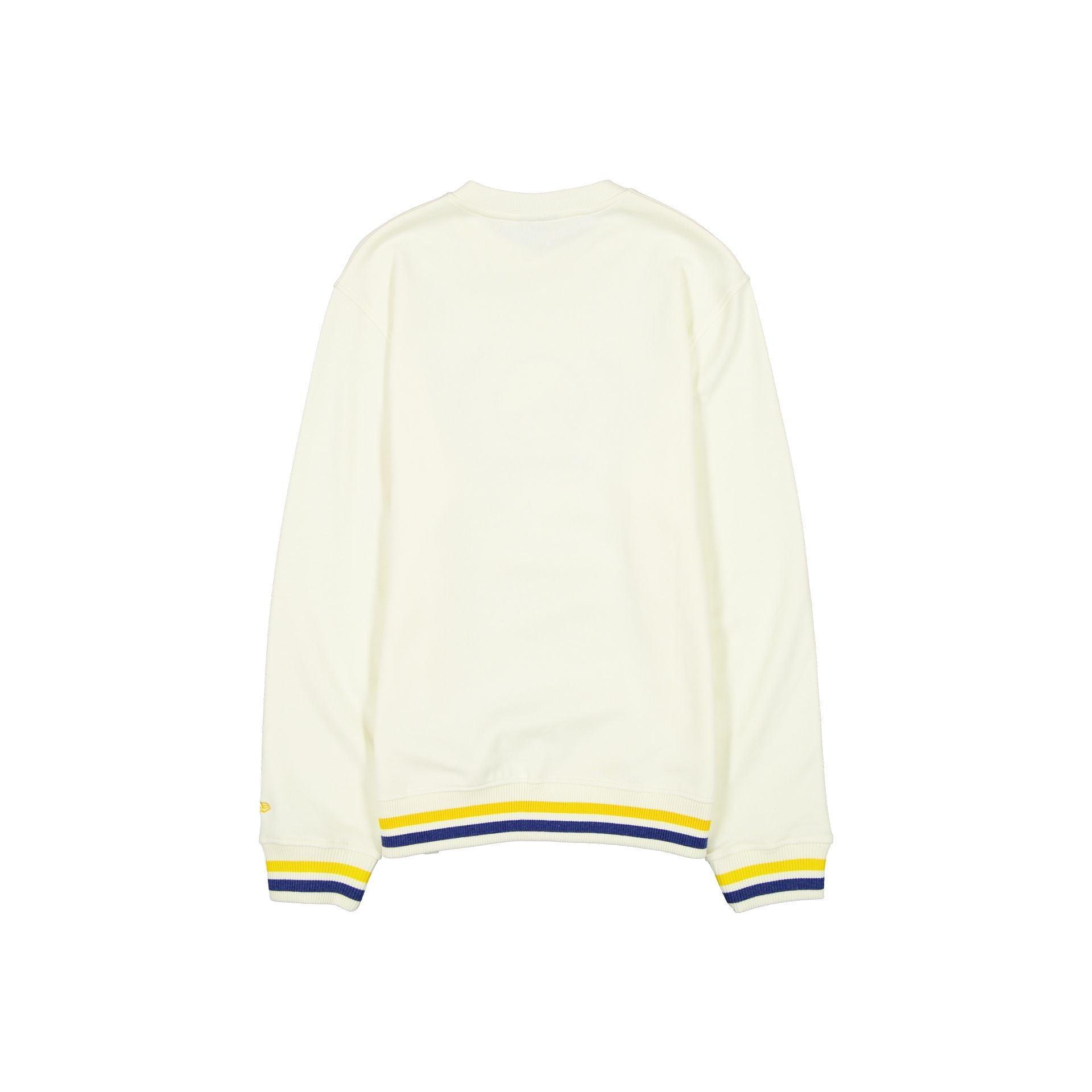 Los Angeles Dodgers Throwback Chrome White Crewneck Male Product Image