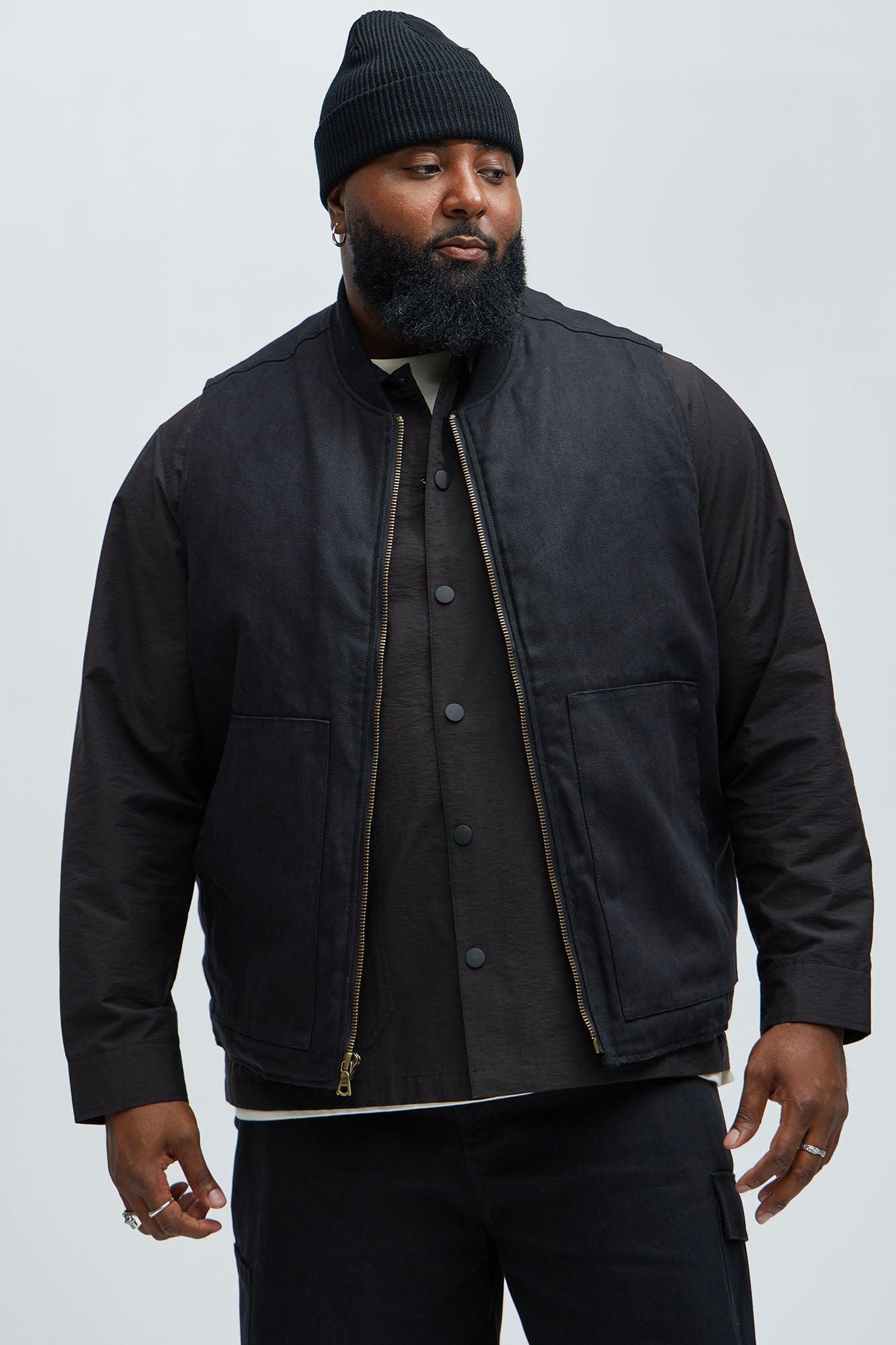 Alexander Utility Canvas Vest - Black Product Image