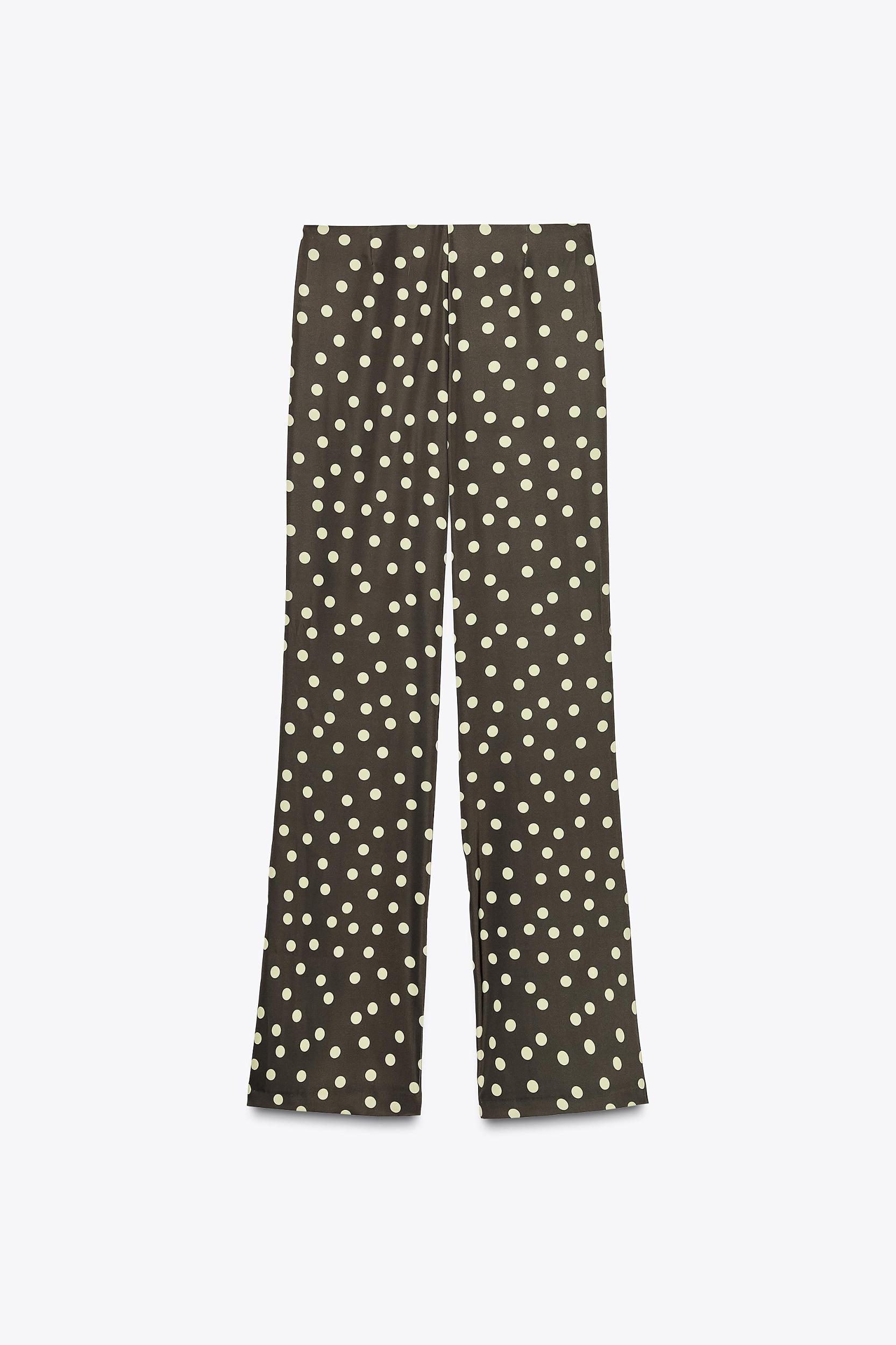 SATIN FLARE PANTS Product Image