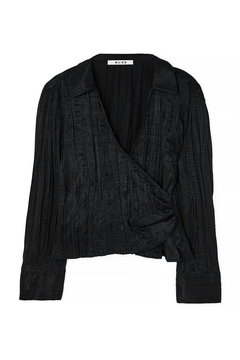 Structured Overlap Blouse Product Image