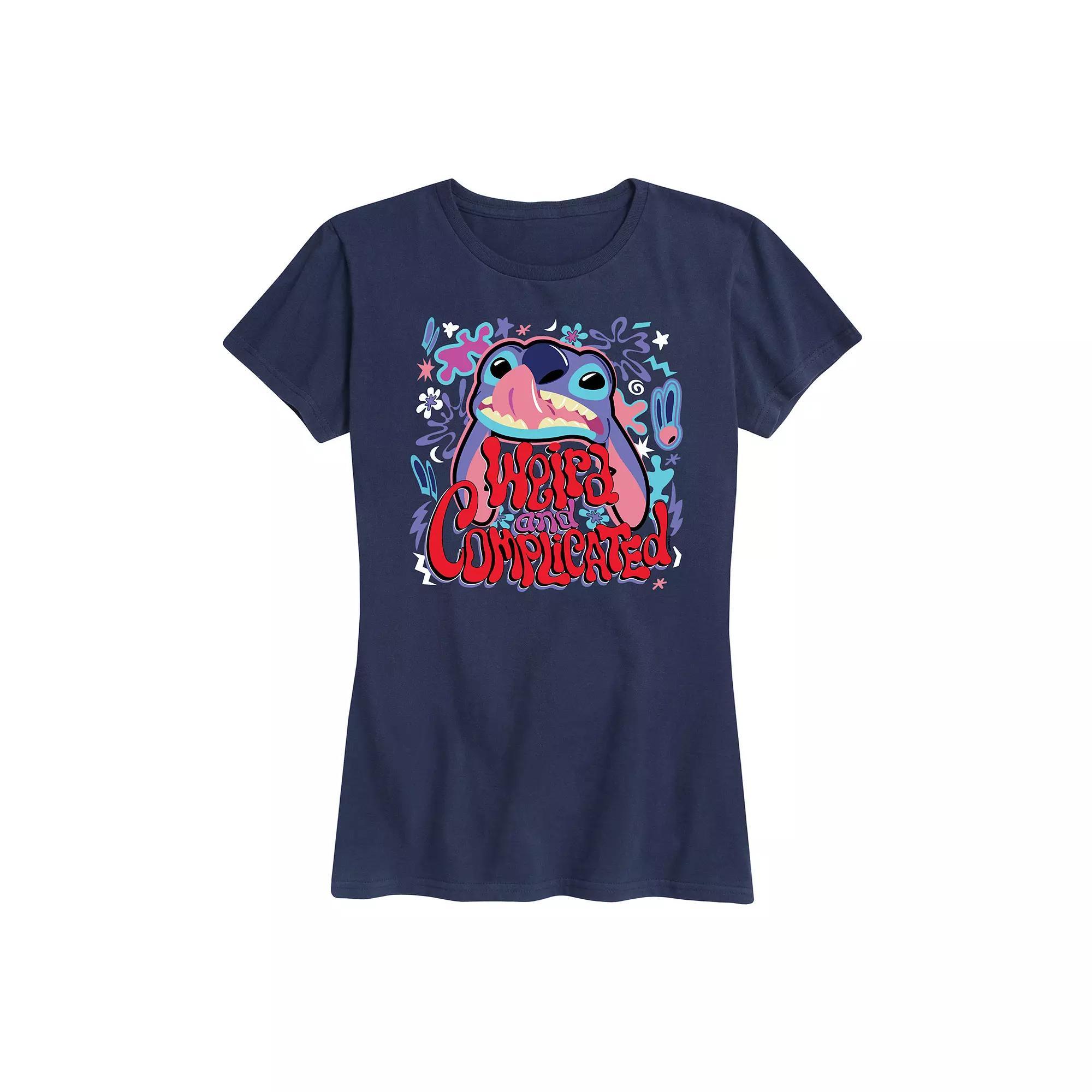 Disney's Lilo & Stitch Women's Weird Graphic Tee,  Product Image