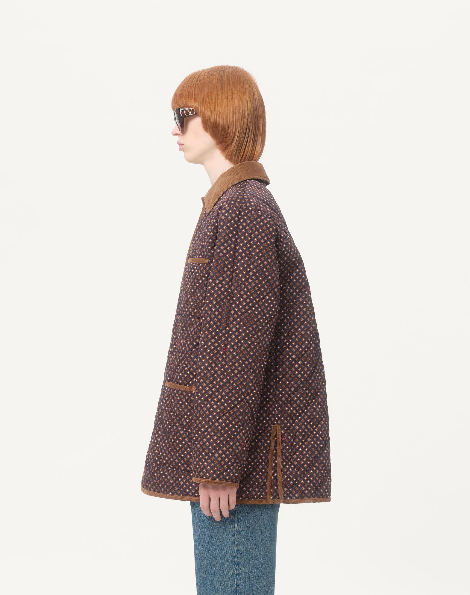 Quilted Nylon Jacket With Opticool Print Product Image