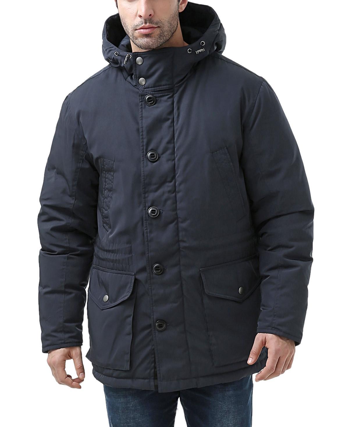 Moderm Men Hooded Down Parka Coat Product Image