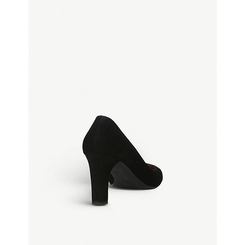 LK BENNETT Tess Suede Courts In Bla-black Product Image