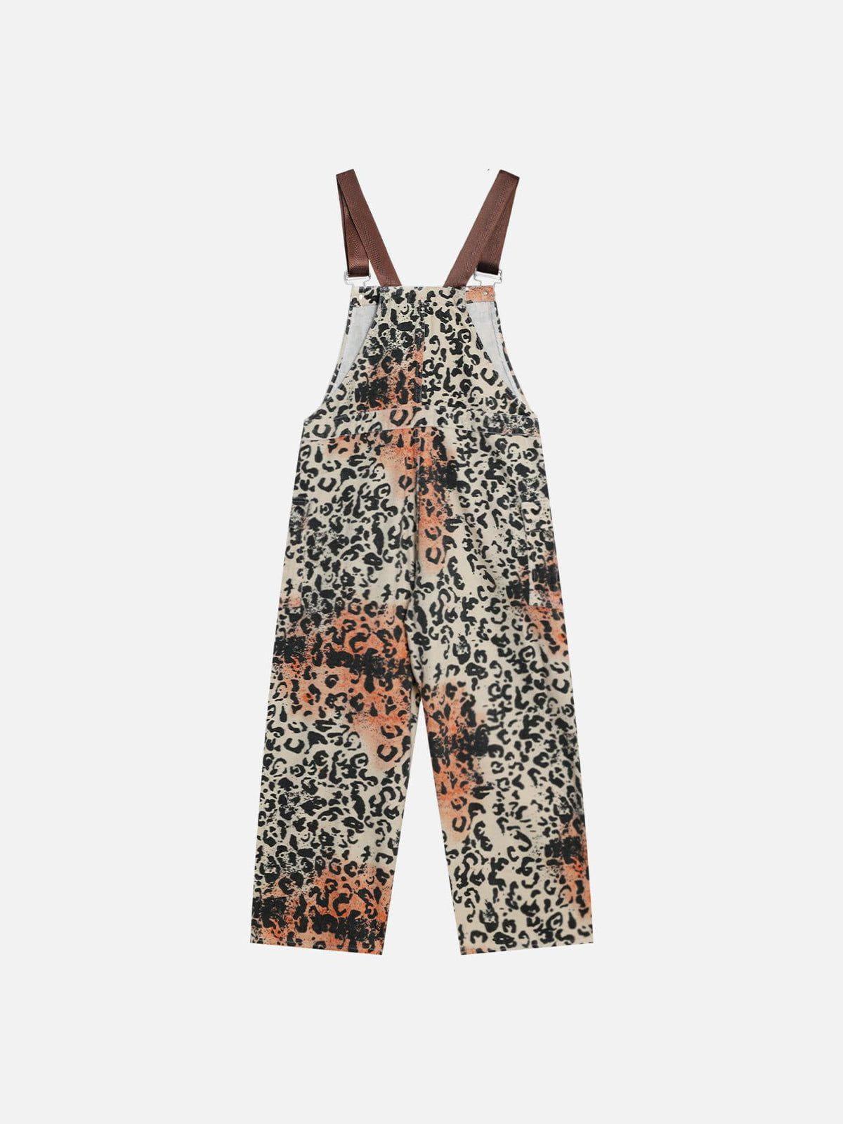 Aelfric Eden Apricot Leopard Overalls Product Image