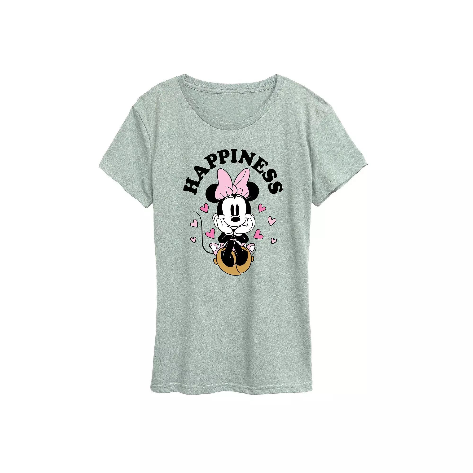 Disney's Minnie Mouse Women's Happiness Graphic Tee,  Product Image