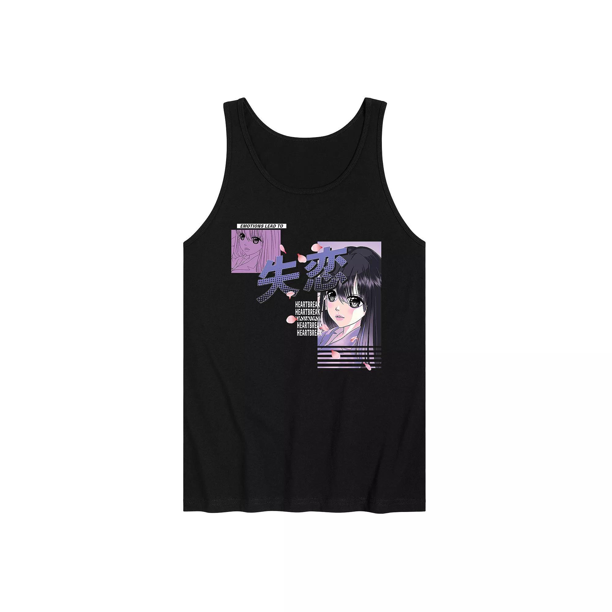 Men's Anime Heartbreak Tank Top,  Product Image