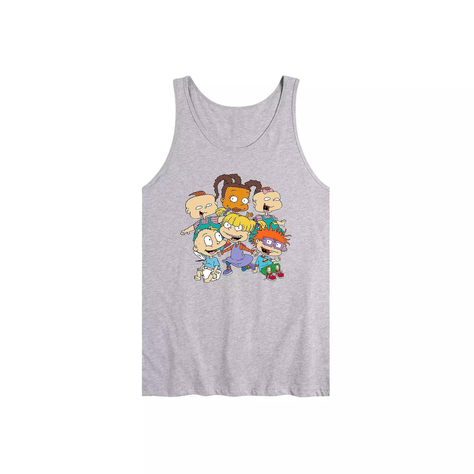 Men's Rugrats Together Tank Top, Size: Medium, Gray Product Image