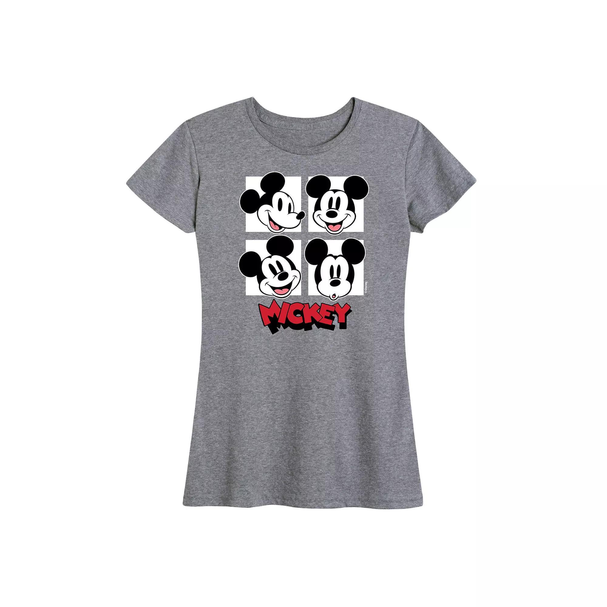 Disney's Mickey Mouse Women's Grid Graphic Tee,  Product Image