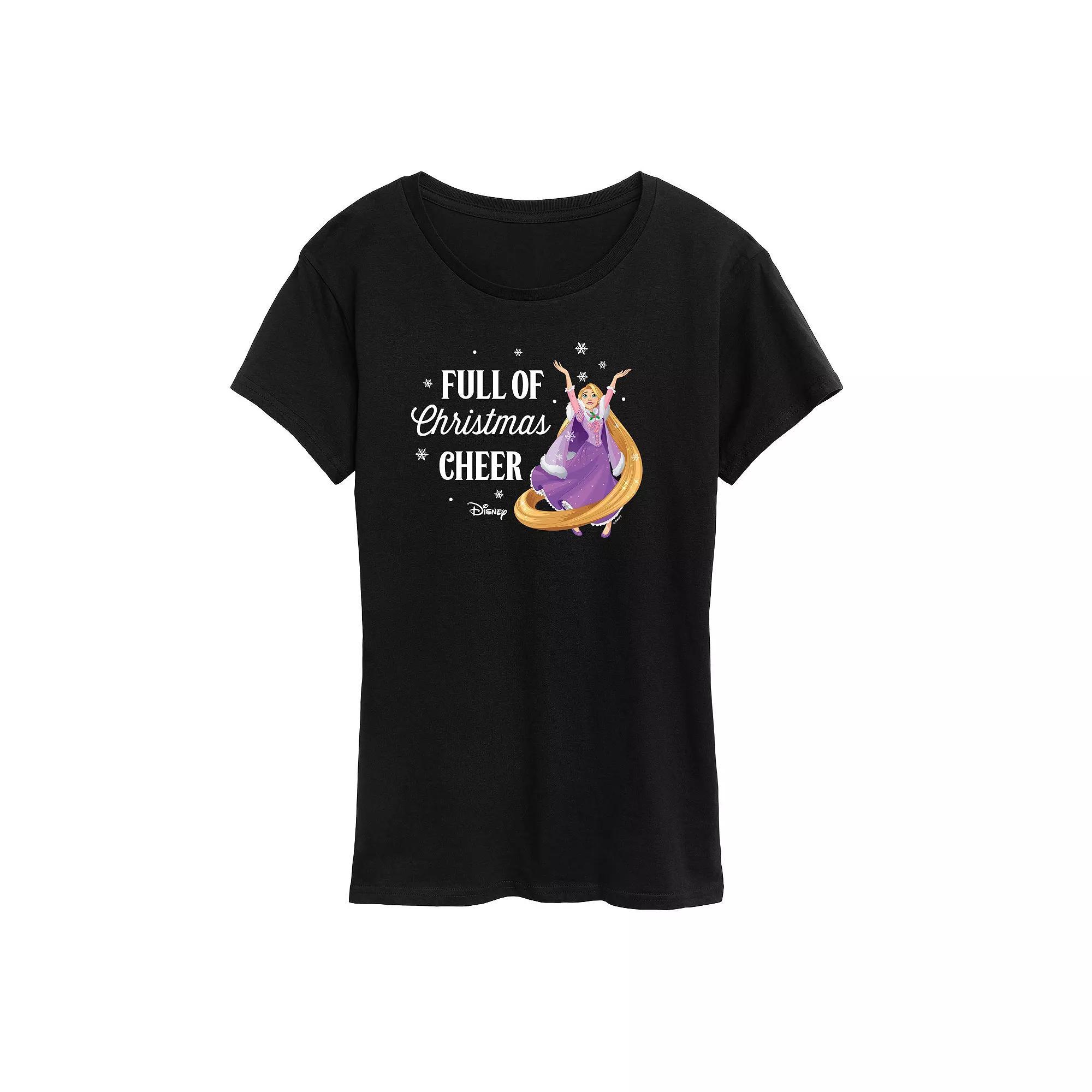 Disney Princess Rapunzel Women's "Full Of Christmas Cheer" Graphic Tee, Girl's,  Product Image