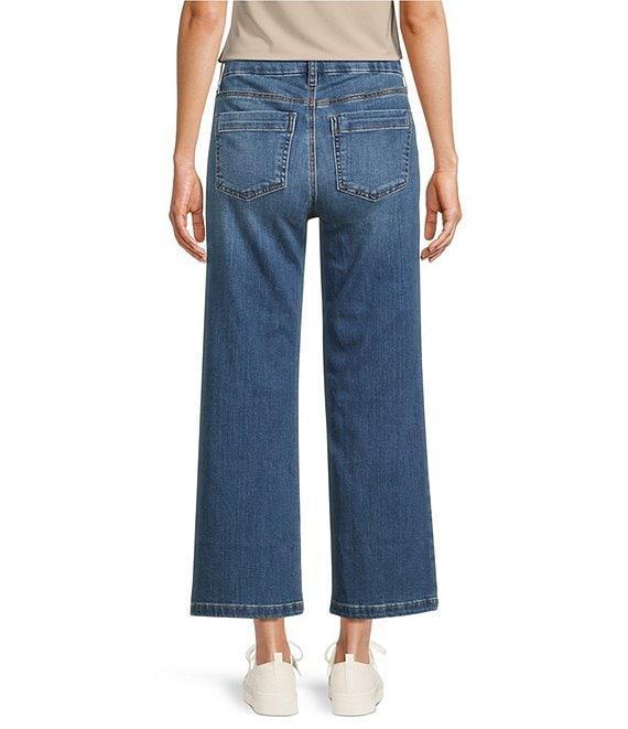 KUT from the Kloth Stretch Denim Charlotte High Rise Seamed Wide Leg Jeans Product Image