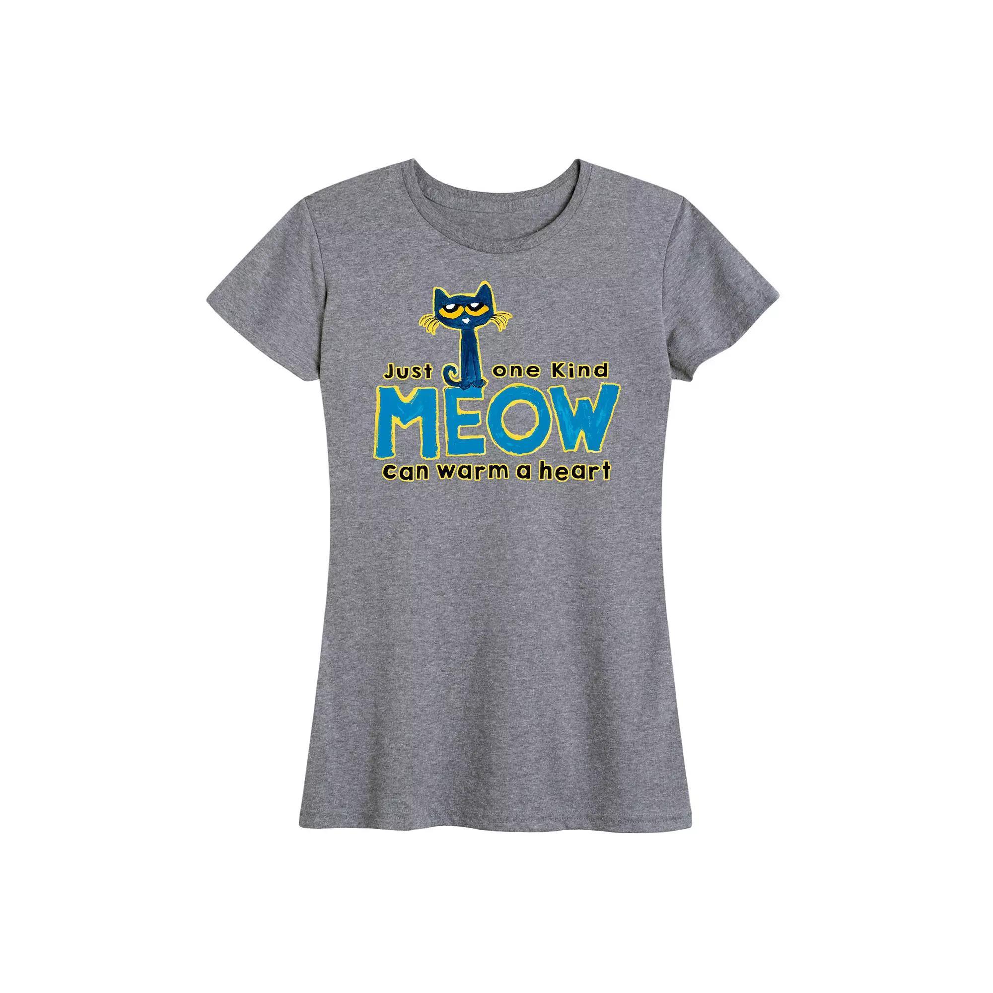 Women's Pete The Cat Meow Graphic Tee, Girl's,  Product Image