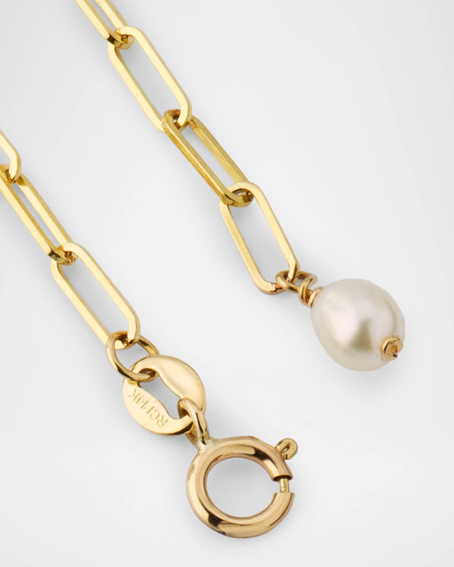 Folded Heart Link Bracelet Product Image