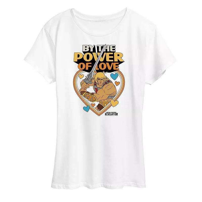 Women's Masters of the Universe Love Graphic Tee, Size: XXL, White Product Image