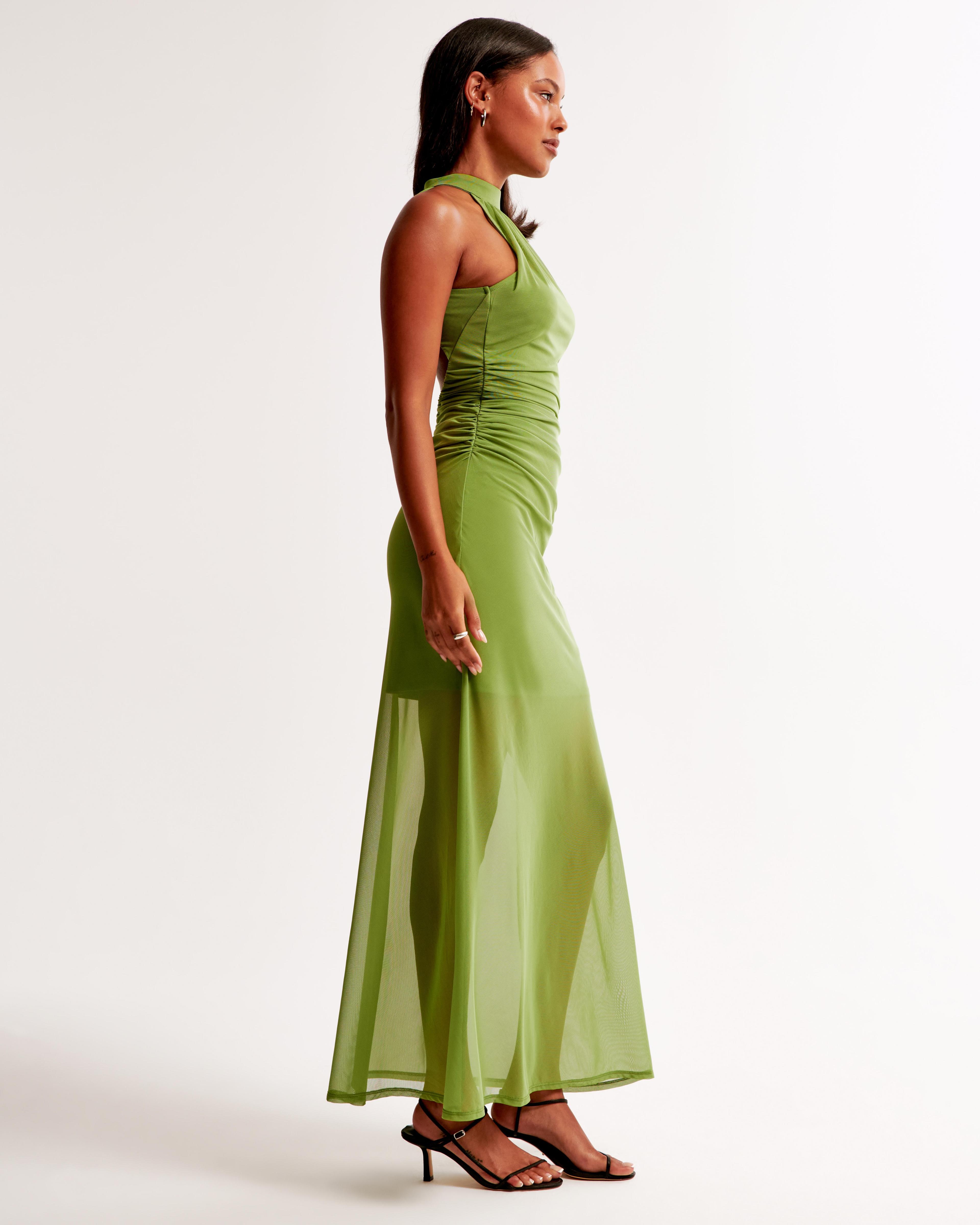 Vol. 28 Sheer Halter Maxi Dress Product Image