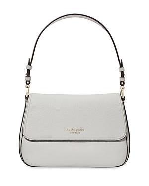 kate spade new york Hudson Pebbled Leather Medium Convertible Flap Shoulder Bag Product Image