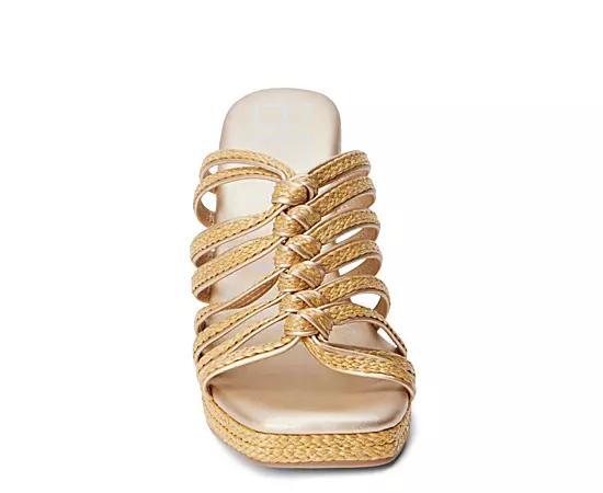 Beach Womens Laney Wedge Raffia Product Image