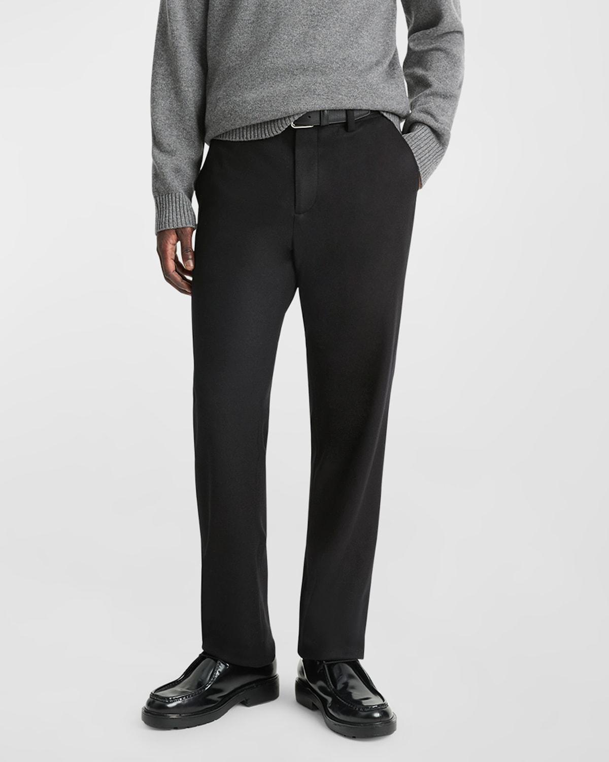 Mens Wool Slim-Fit Trousers Product Image