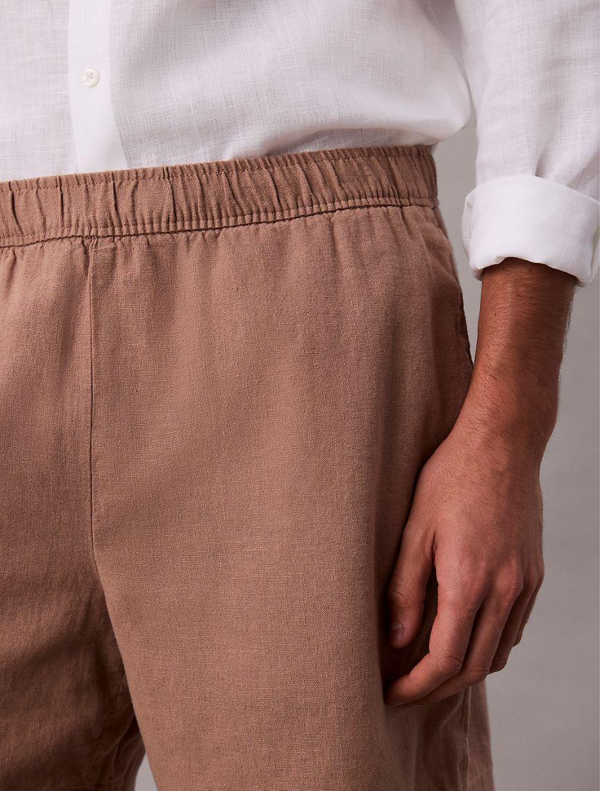 Linen Cotton Pull-On Shorts Product Image