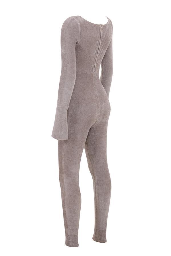 Isis Mink Heavy Chenille Loungewear Jumpsuit Product Image