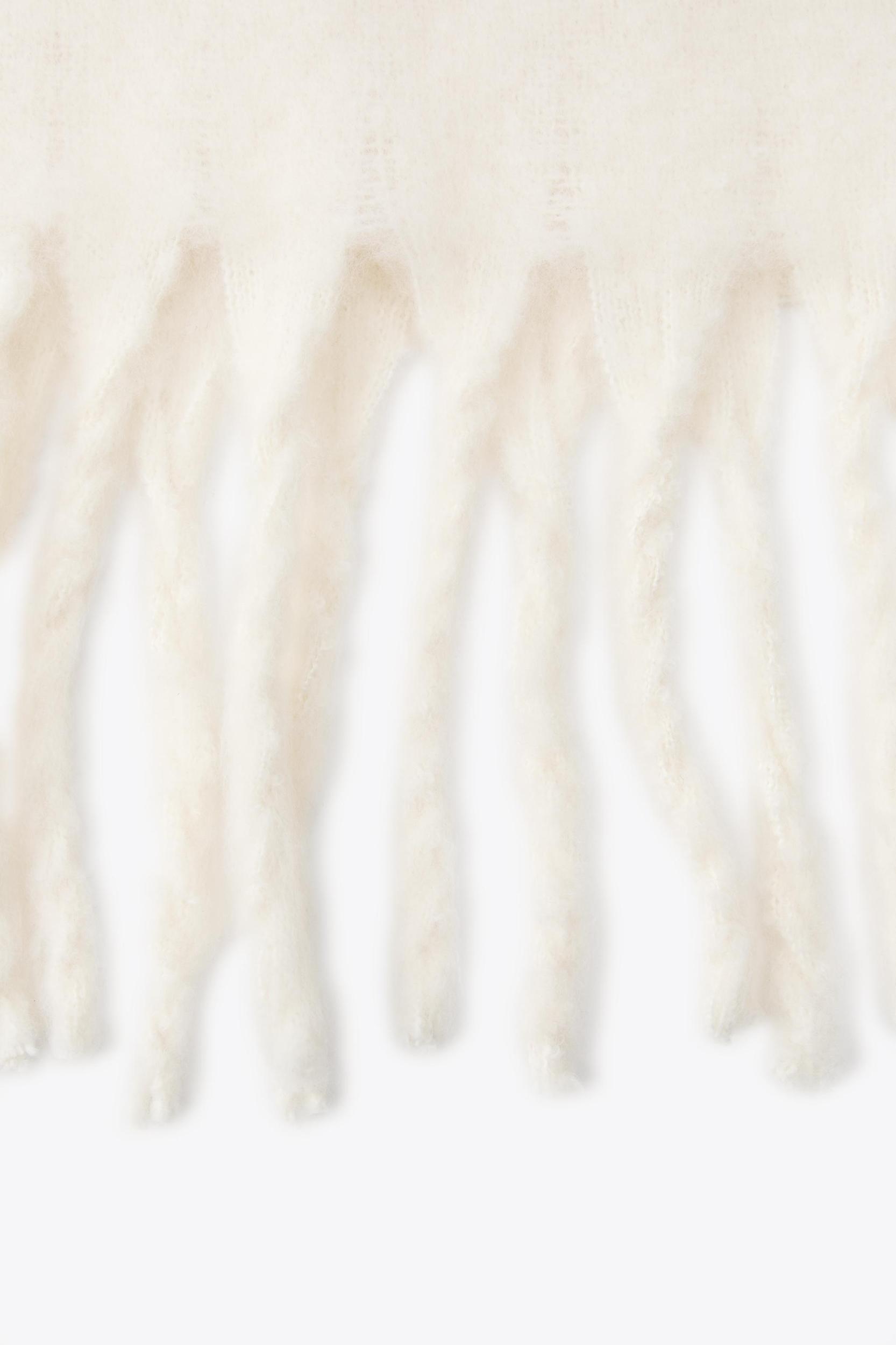 FRINGED WIDE SCARF Product Image