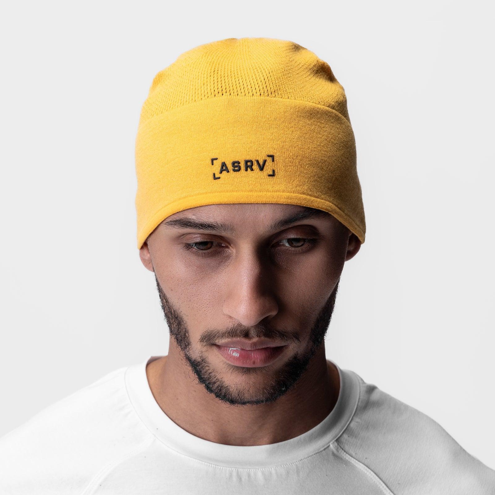 0936. Merino Wool Skull Cap - Amber "Bracket" Product Image