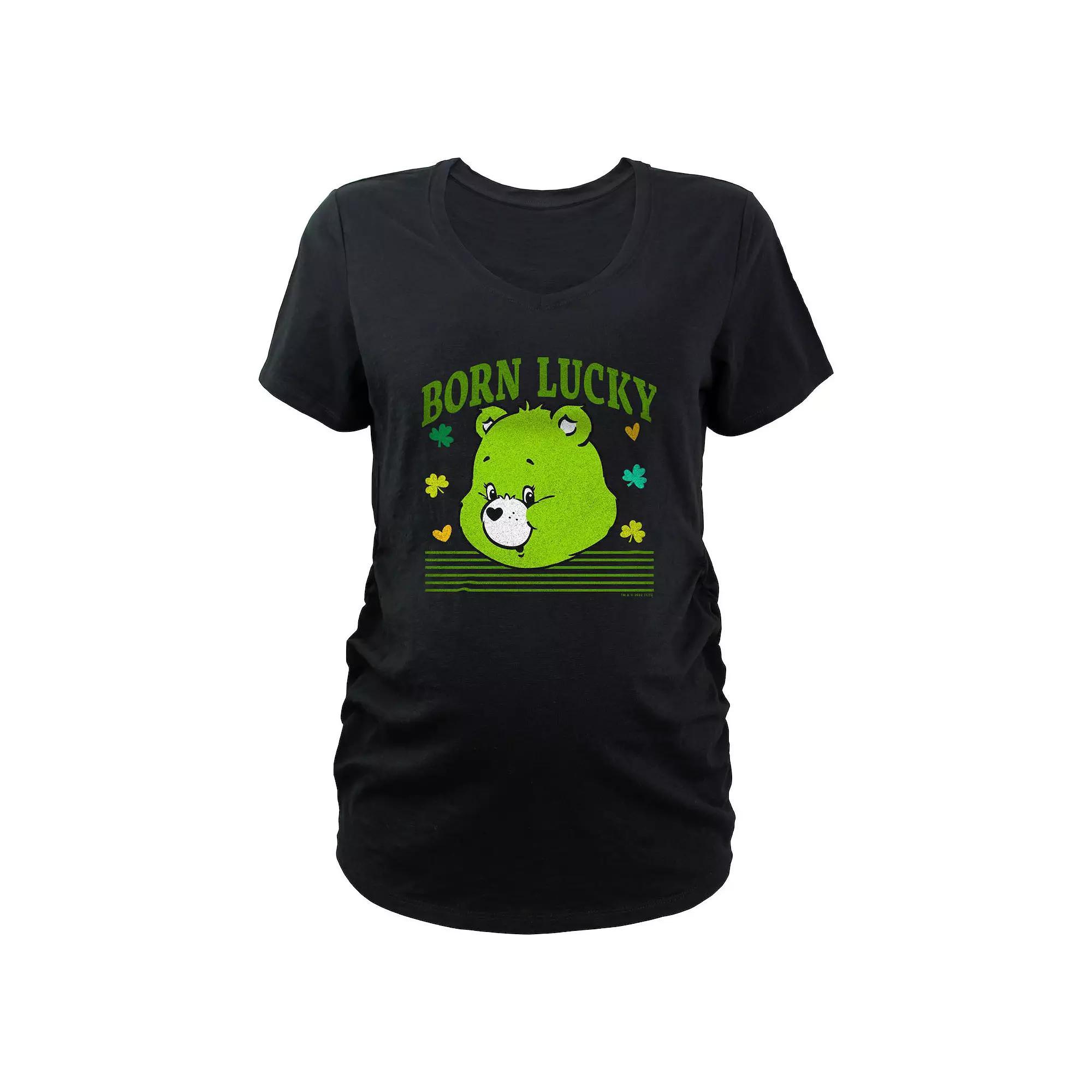 Maternity Care Bears Good Luck Bear Born Lucky Graphic Tee, Women's,  Product Image