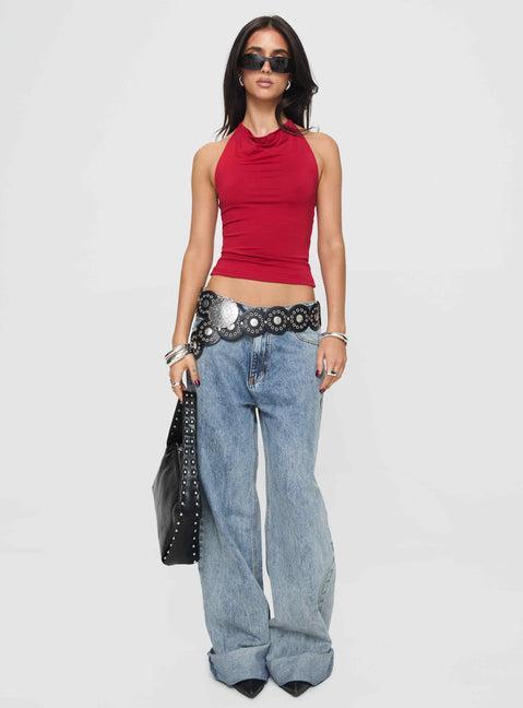 Imposter Top Cherry Red Product Image