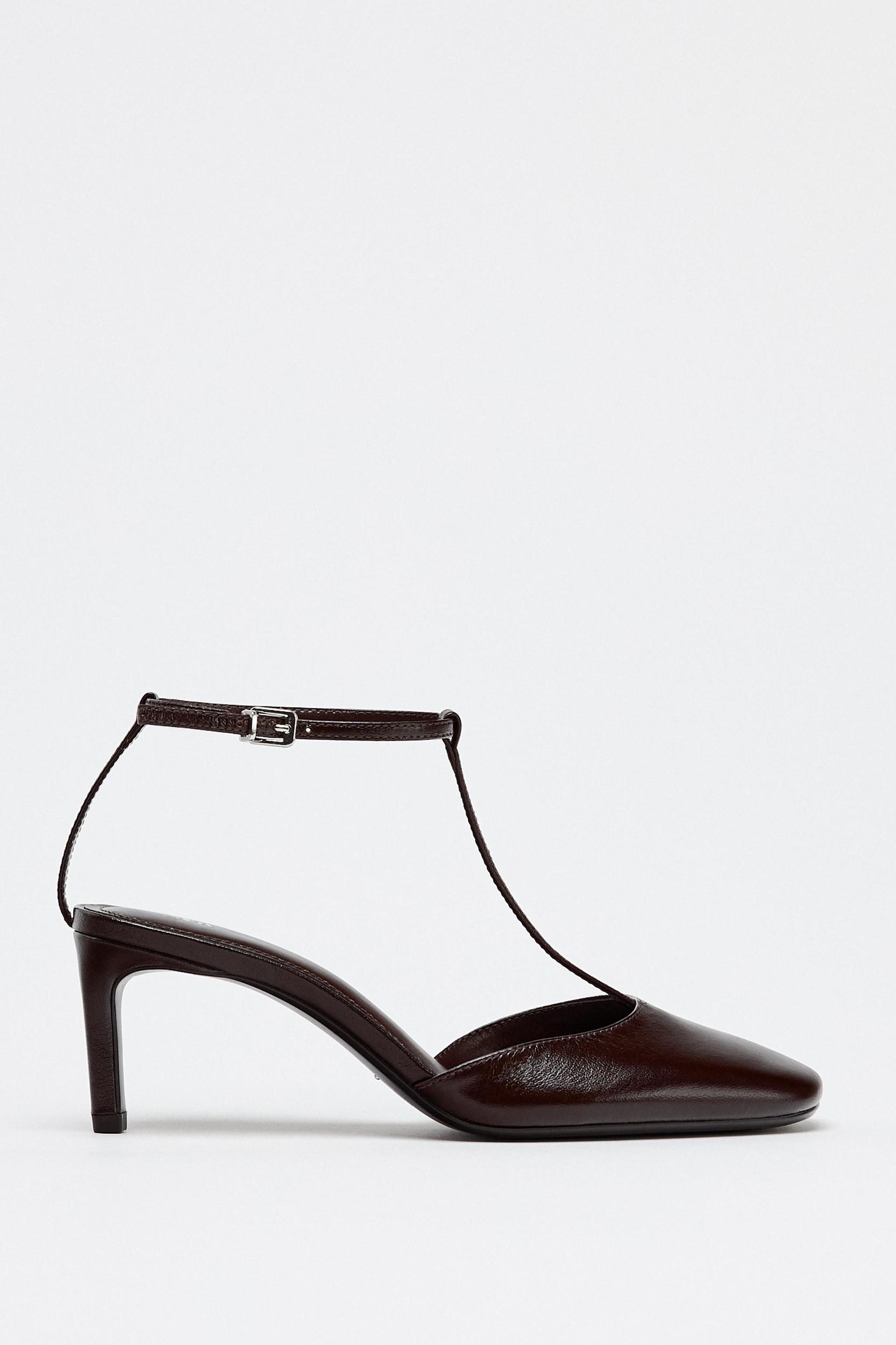 LEATHER STRAP HEELS Product Image