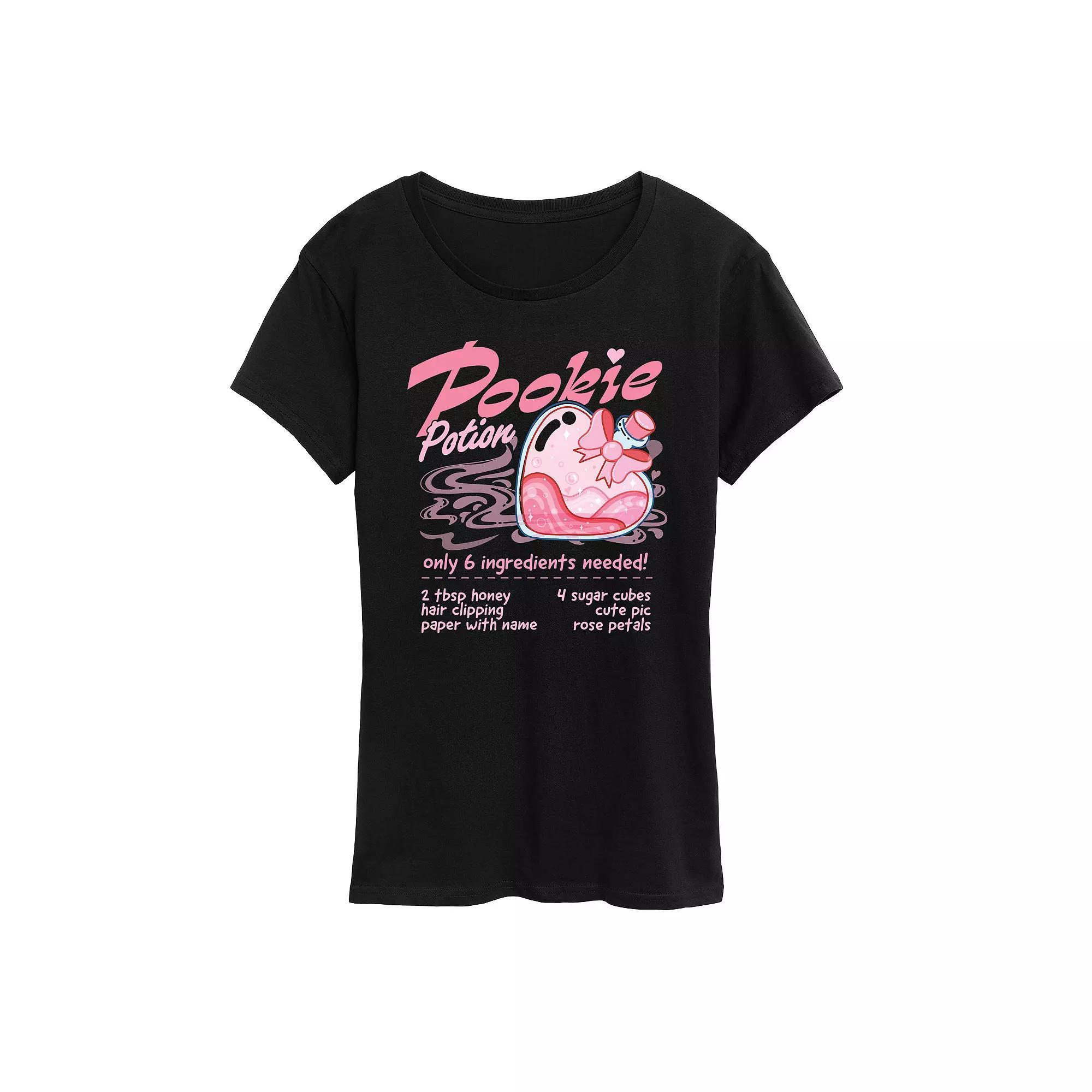 Women's Pookie Potion Graphic Tee, Size: XL, Black Product Image