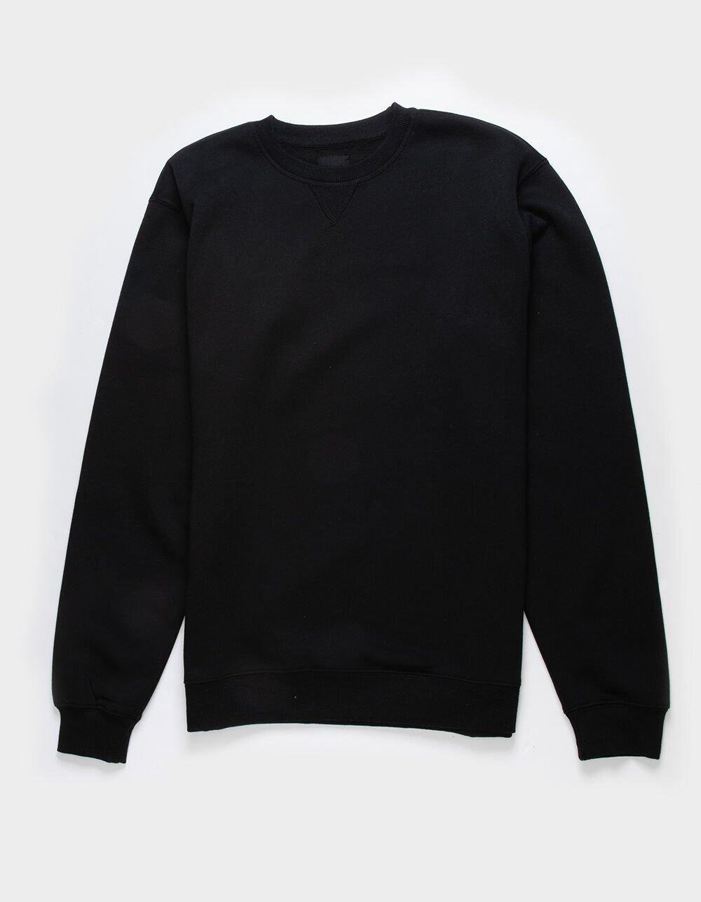 RSQ Mens Solid Crewneck Fleece Sweatshirt Product Image