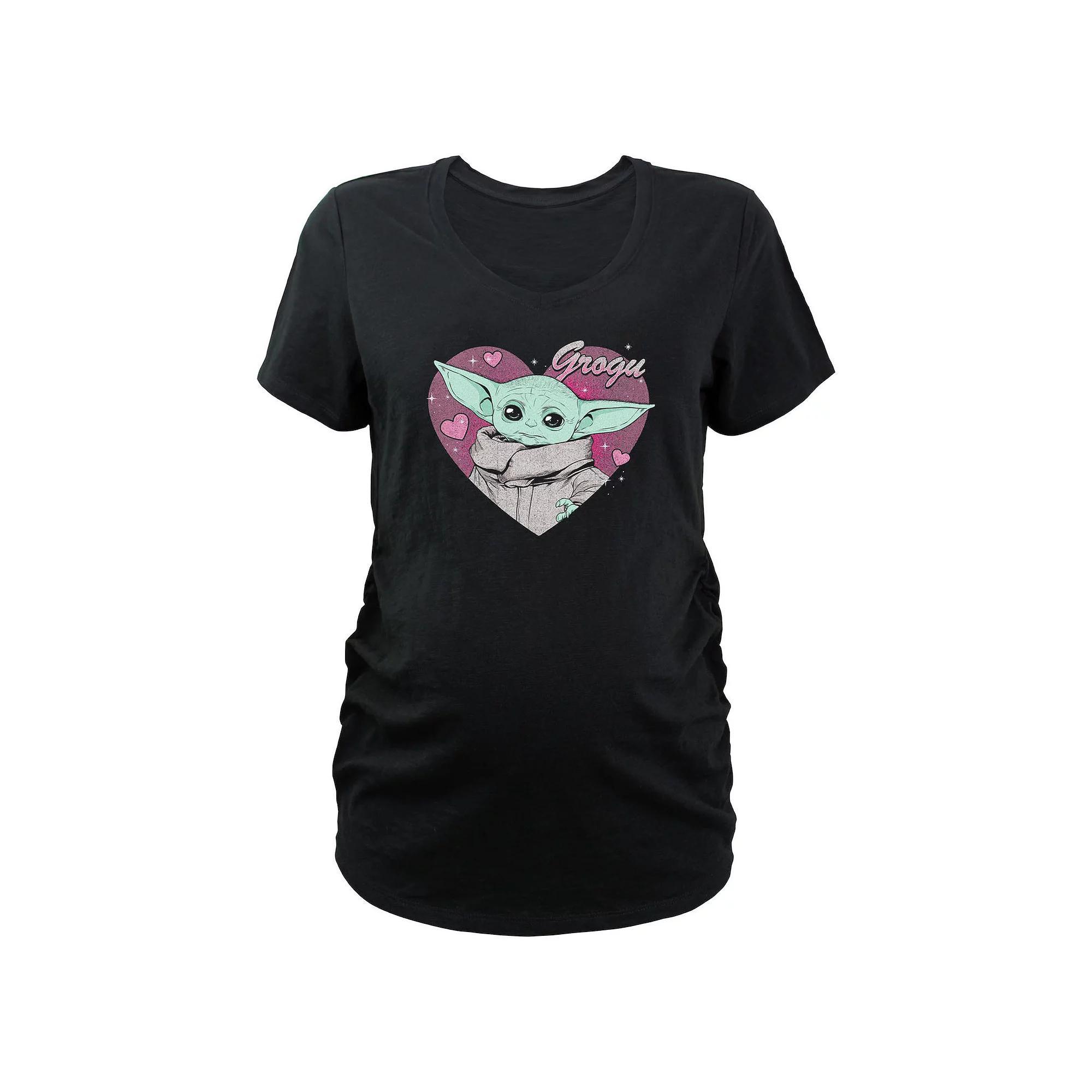 Maternity The Mandalorian Grogu Valentine V-Neck Graphic Tee, Women's,  Product Image