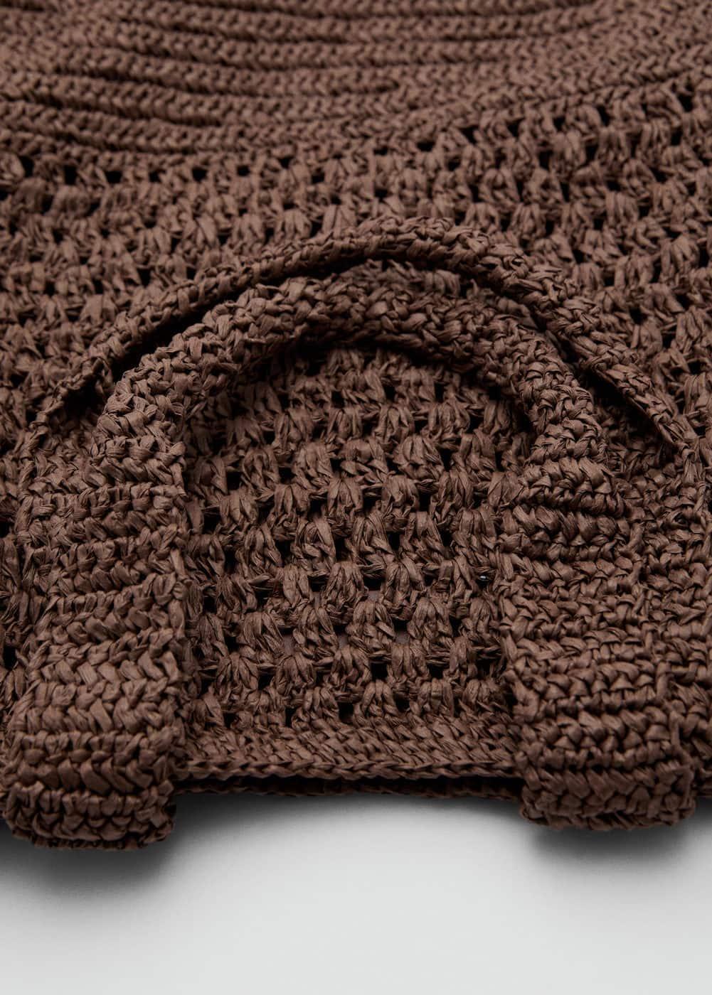 Natural fibre shopper bag - Women | MANGO USA Product Image