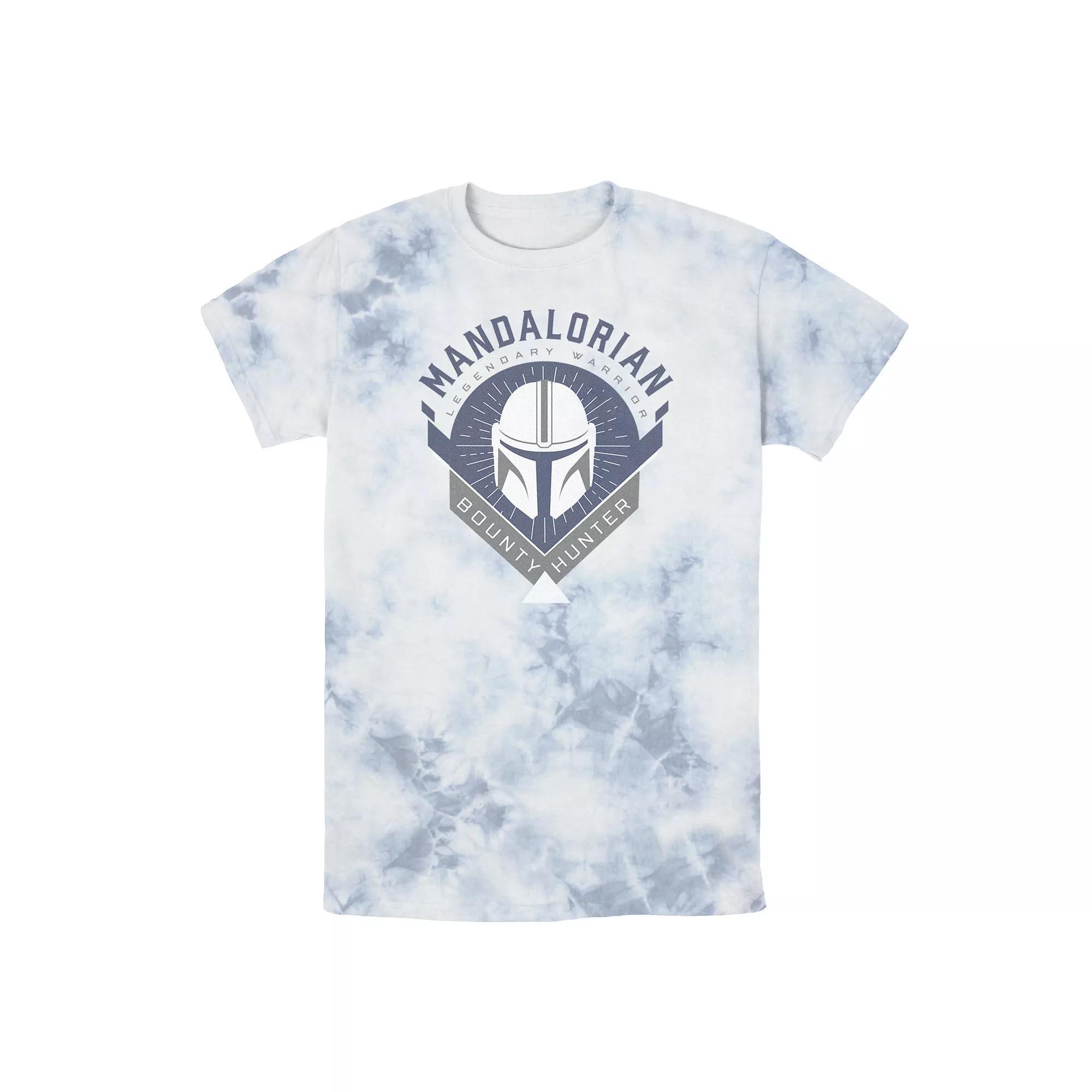 Men's Star Wars The Mandalorian Warrior Emblem Tee, Boy's, Size: XXL, Black Grey Product Image