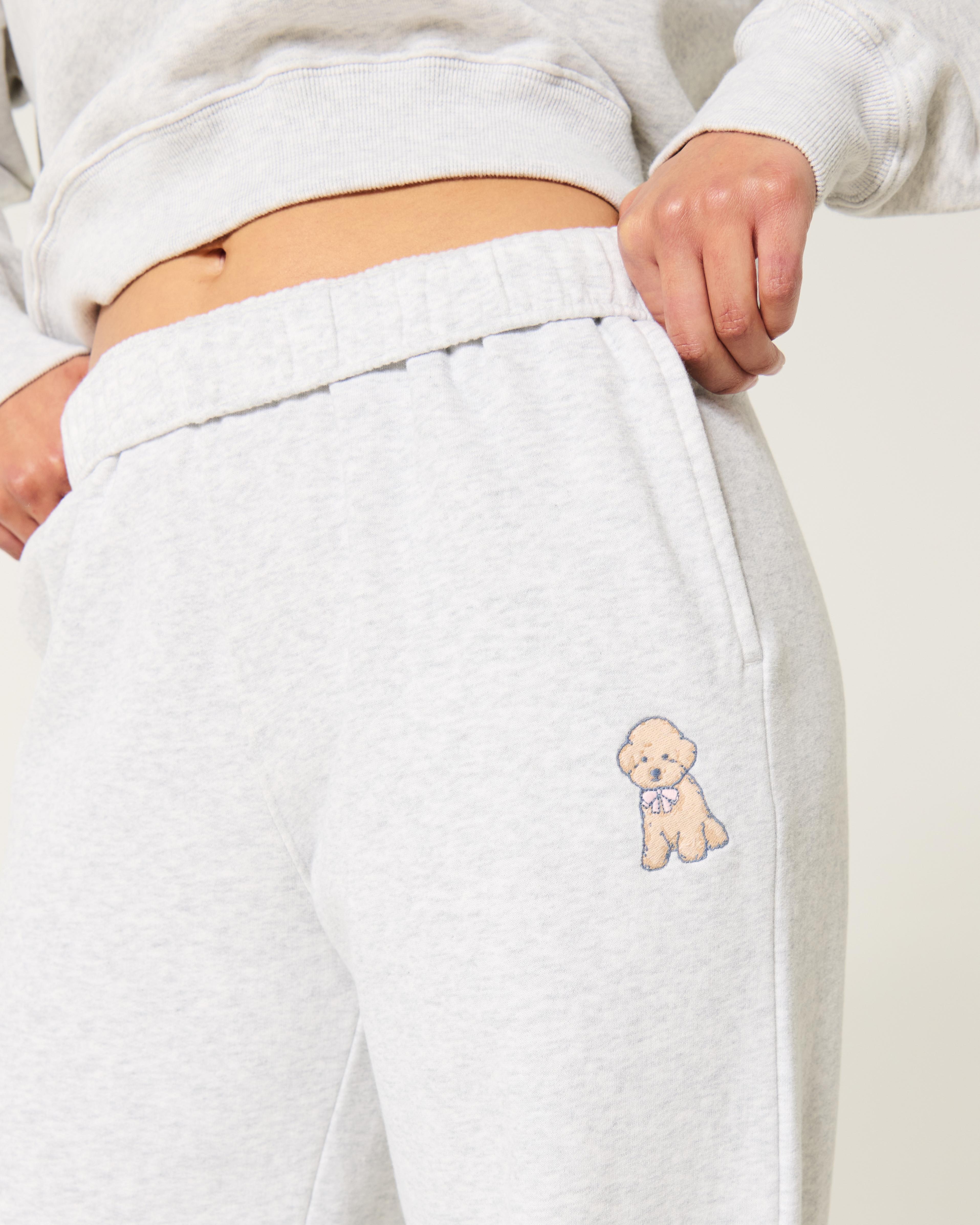 Heart Graphic Wide-Leg Sweatpants Product Image