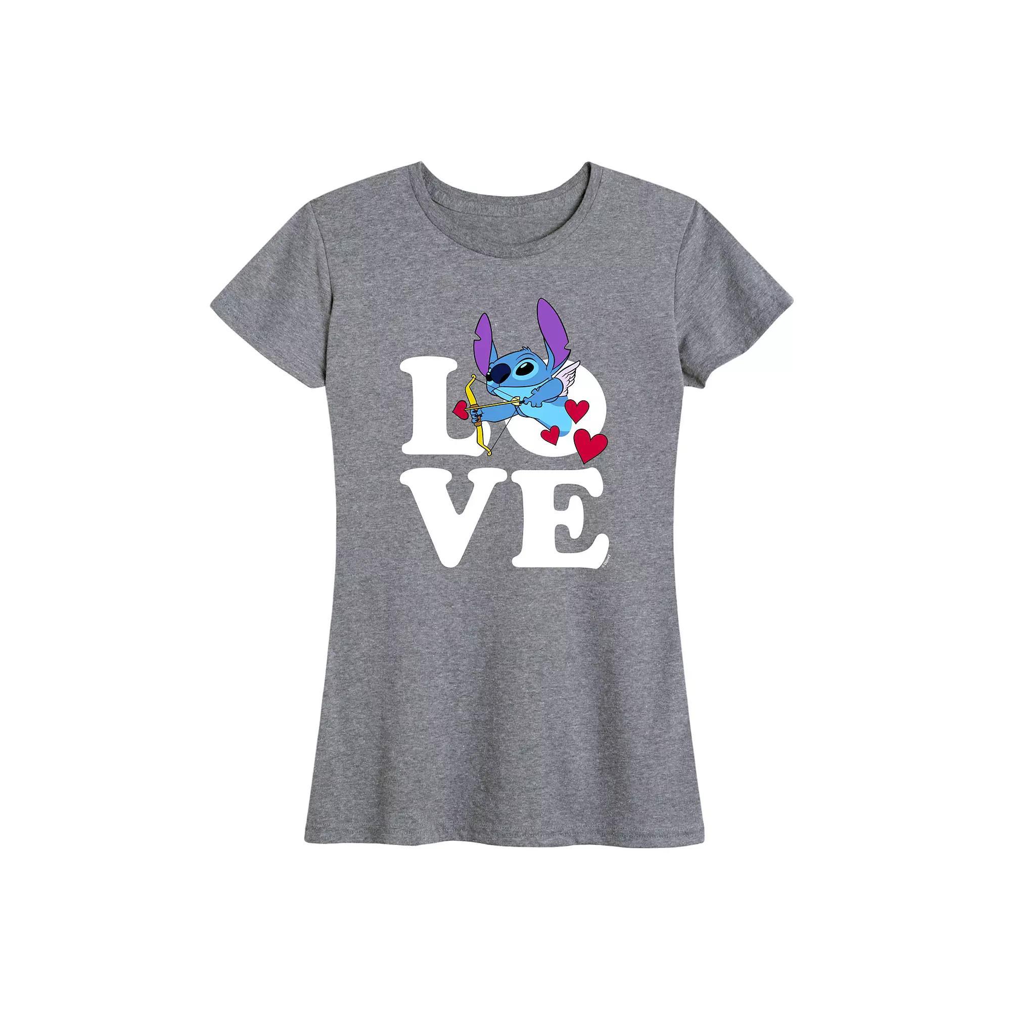 Disney's Lilo & Stitch Women's Love Cupid Graphic Tee,  Product Image