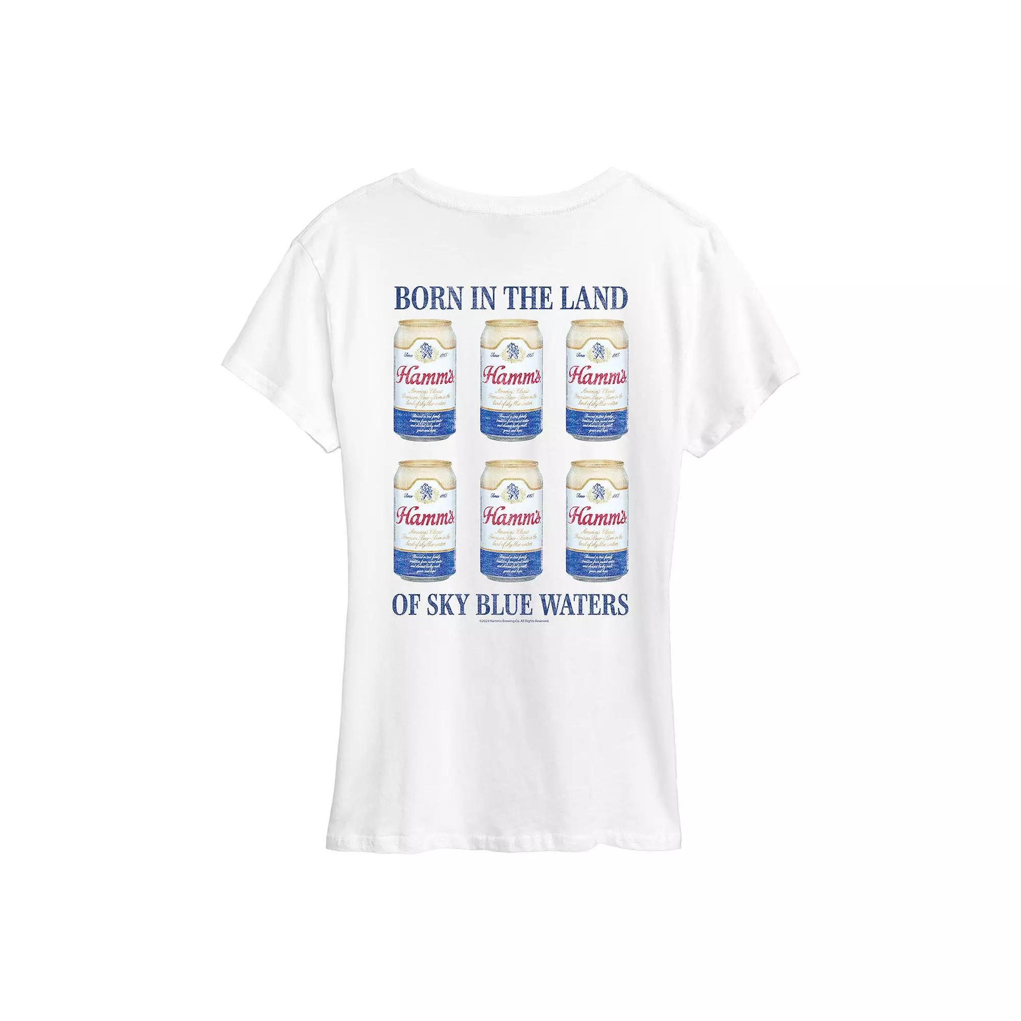 Women's Hamm's Can Grid Graphic Tee,  Product Image