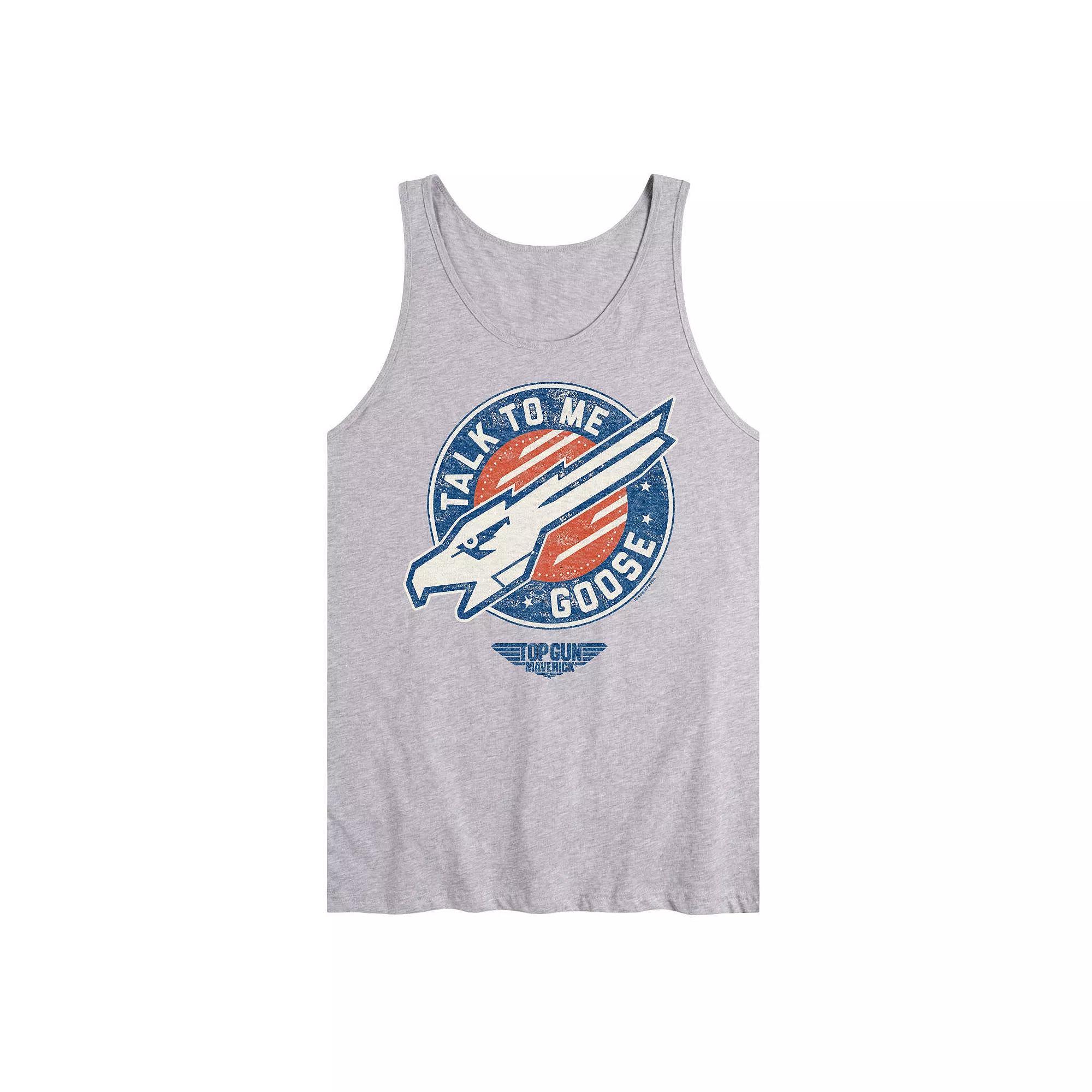 Men's Top Gun Maverick Talk To Me Goose Tank Top,  Product Image
