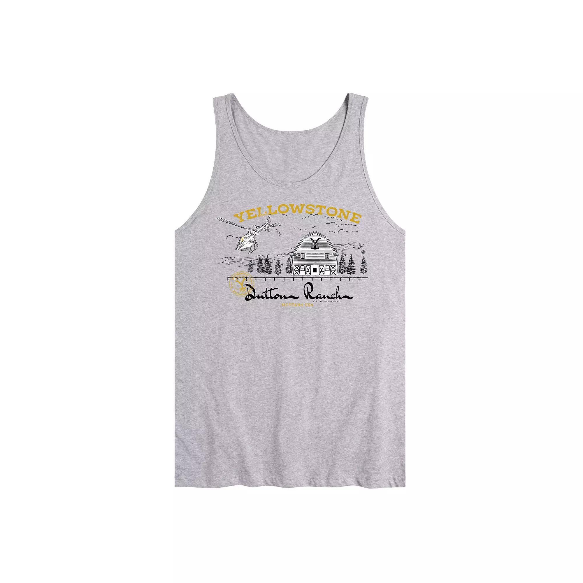 Men's Yellowstone Dutton Ranch Graphic Tank Top,  Product Image