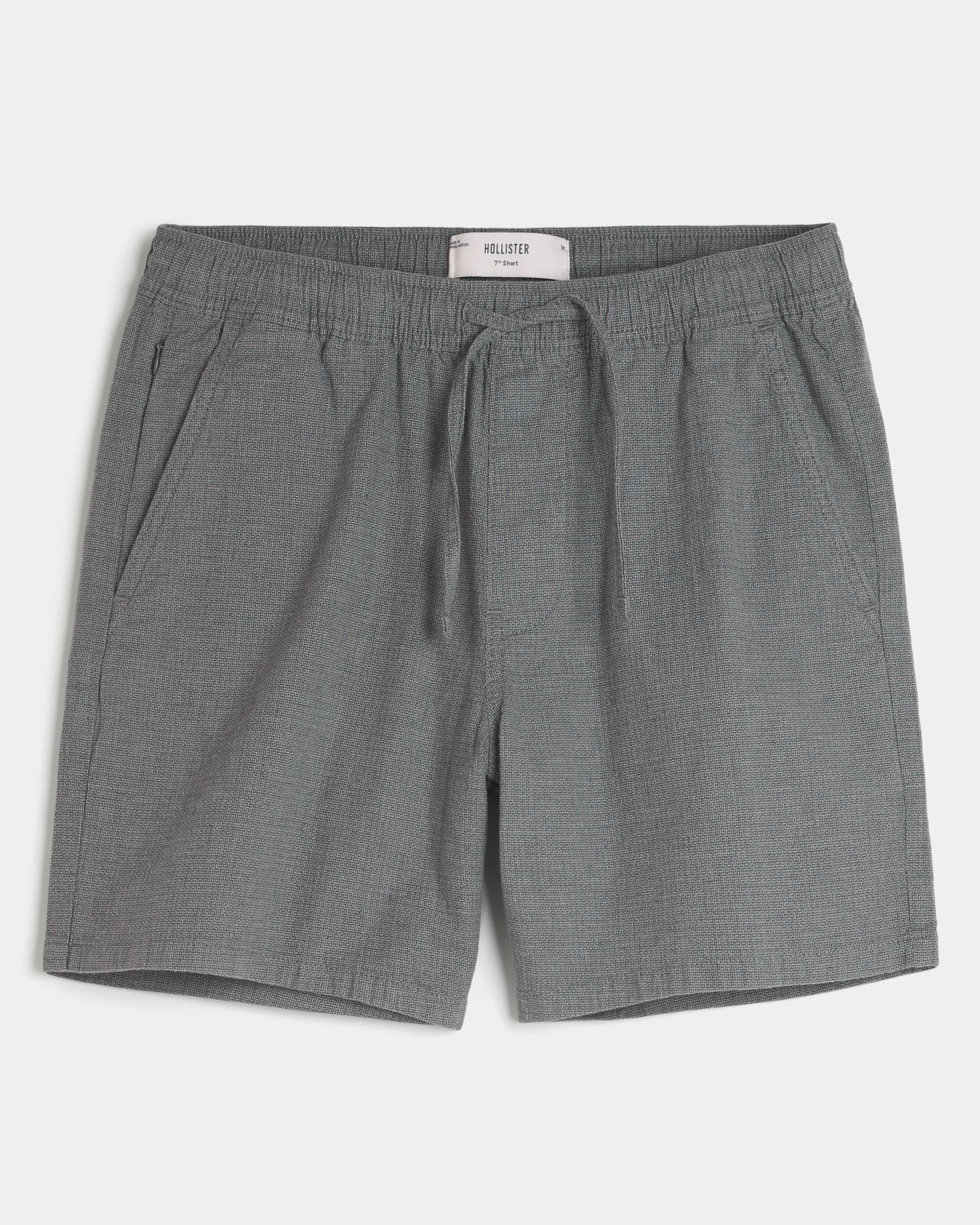 Linen-Blend Pull-On Shorts 7” Product Image