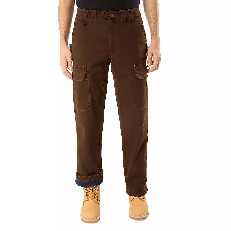 Mens Smith's Workwear Duck Canvas Gusset Utility Cargo Carpenter Pants, Men's, Size: 34 X 32, Bark Brown Product Image