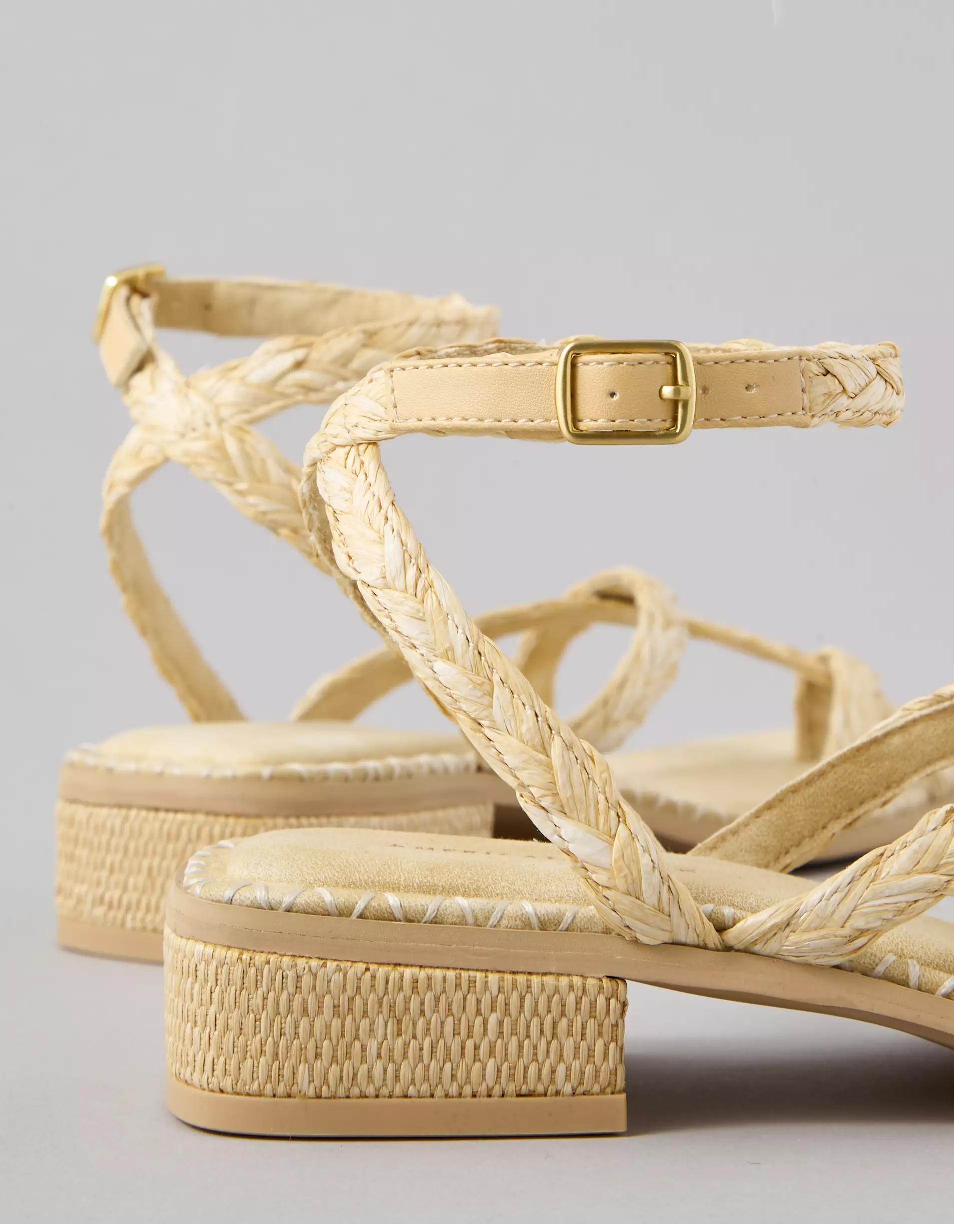 AE Strappy Raffia Sandal Product Image