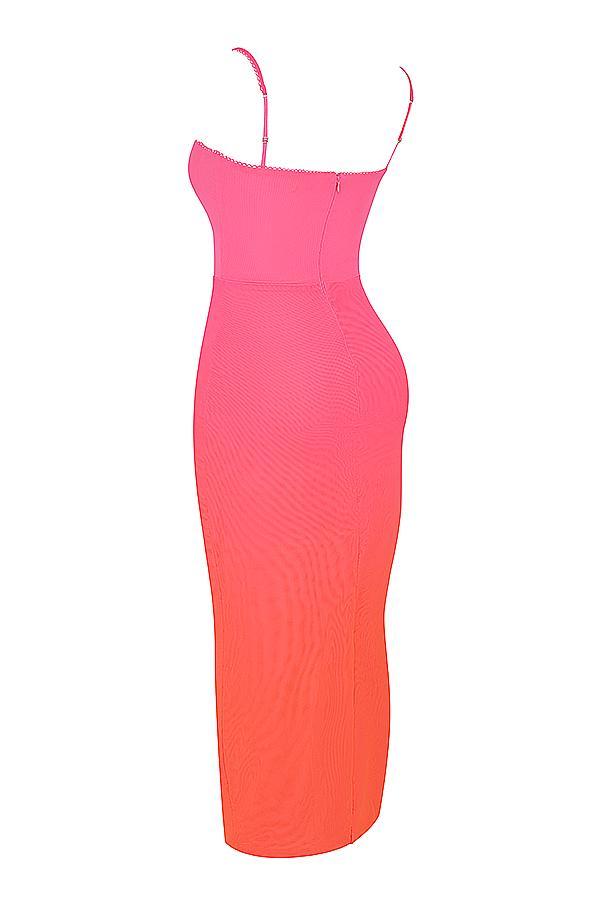 Calista Ombre Flame Maxi Dress Product Image