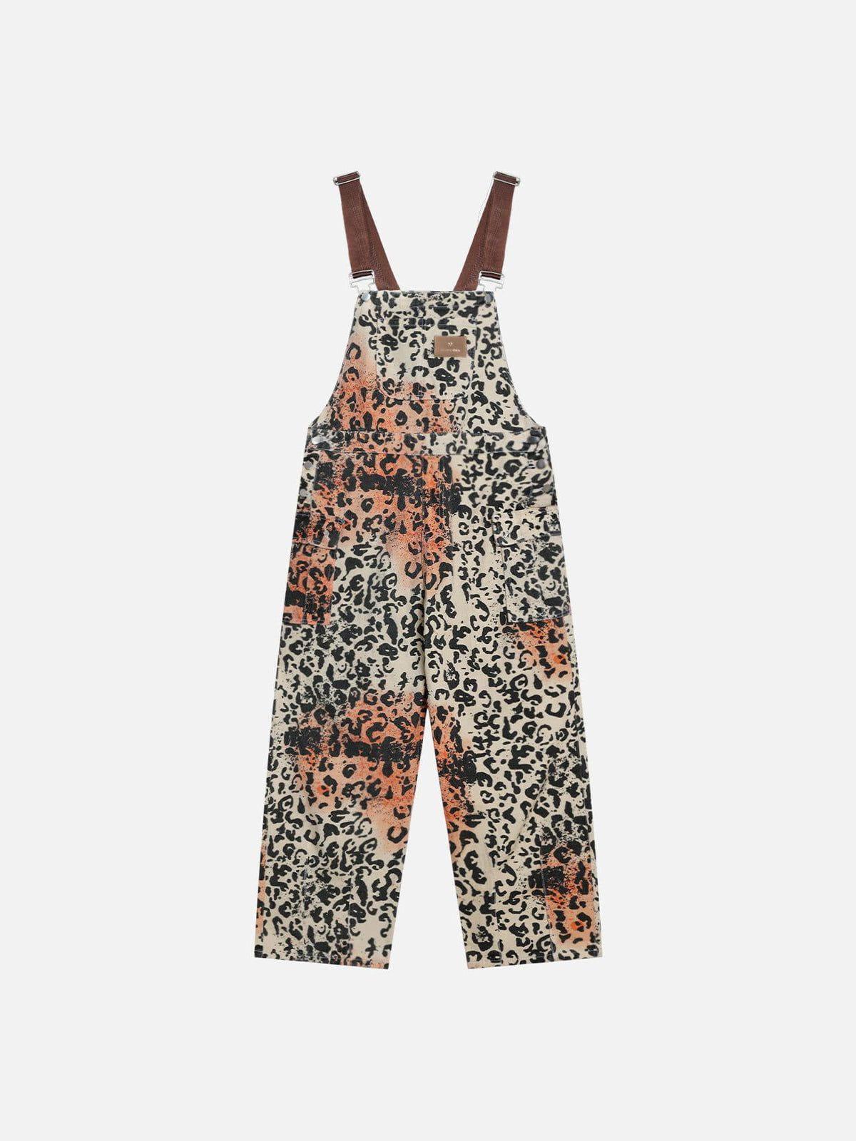 Aelfric Eden Apricot Leopard Overalls Product Image