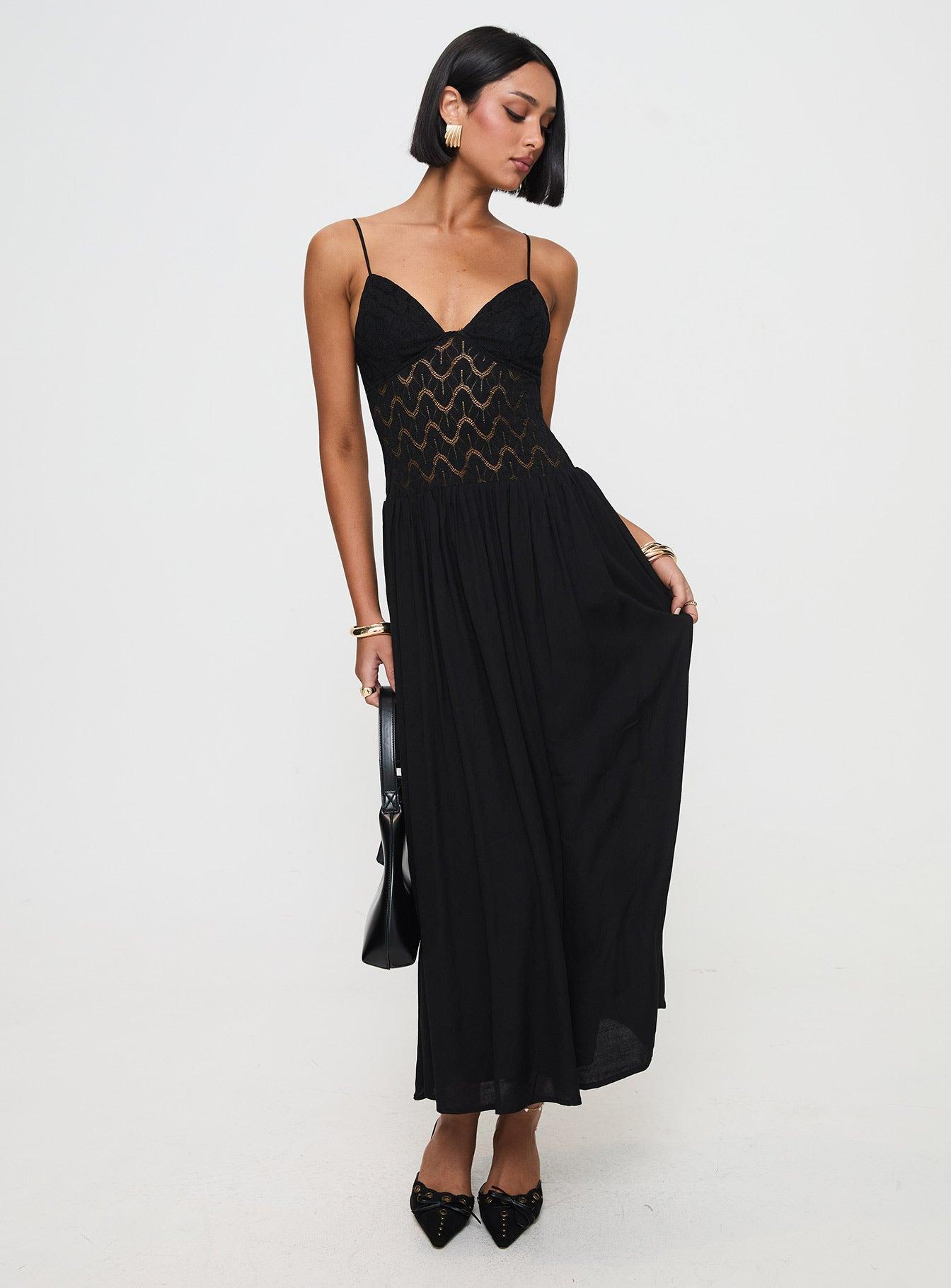 Speak Now Maxi Dress Black Product Image