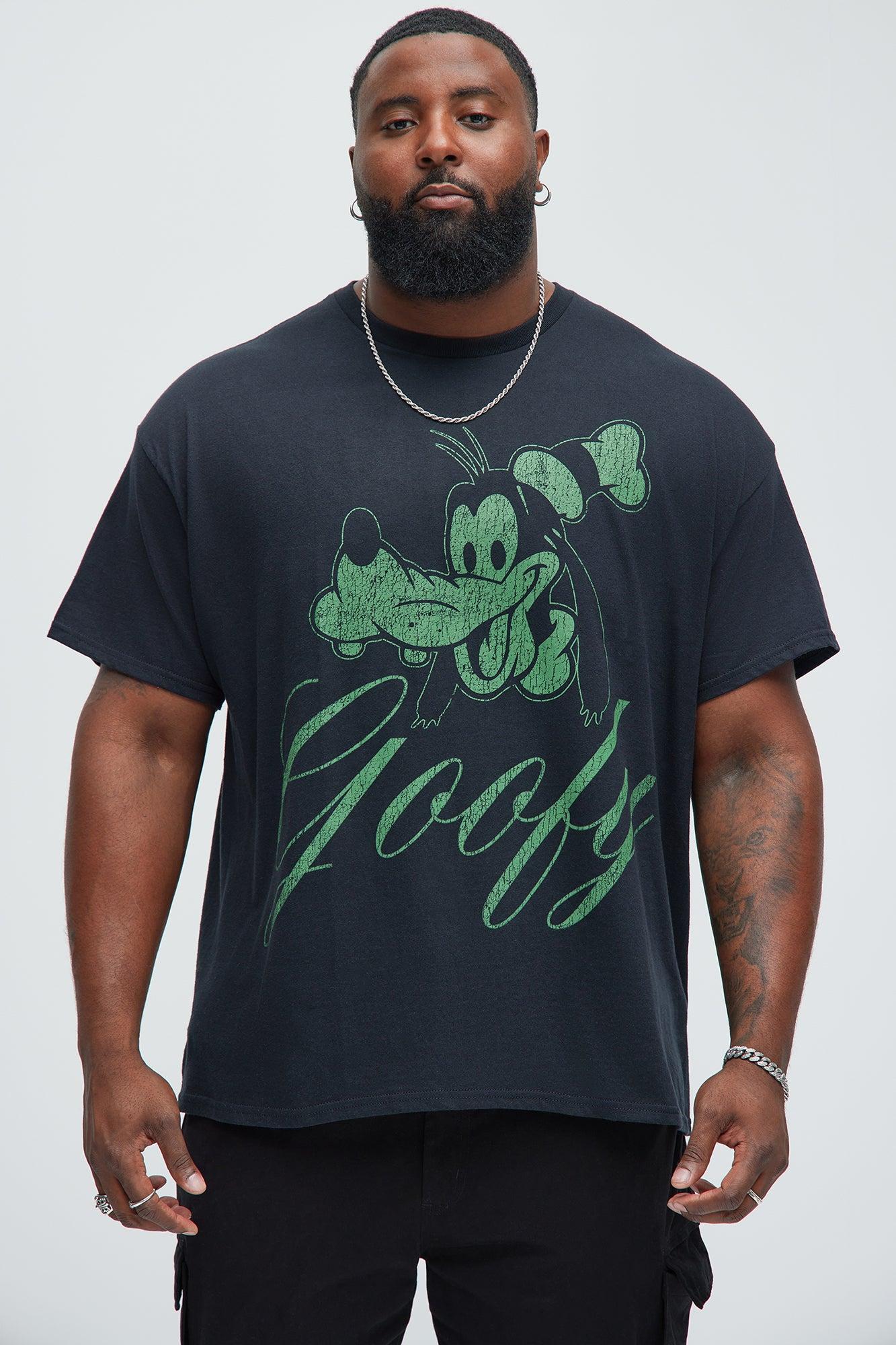 Disney Green Goofy Short Sleeve Tee - Black Product Image