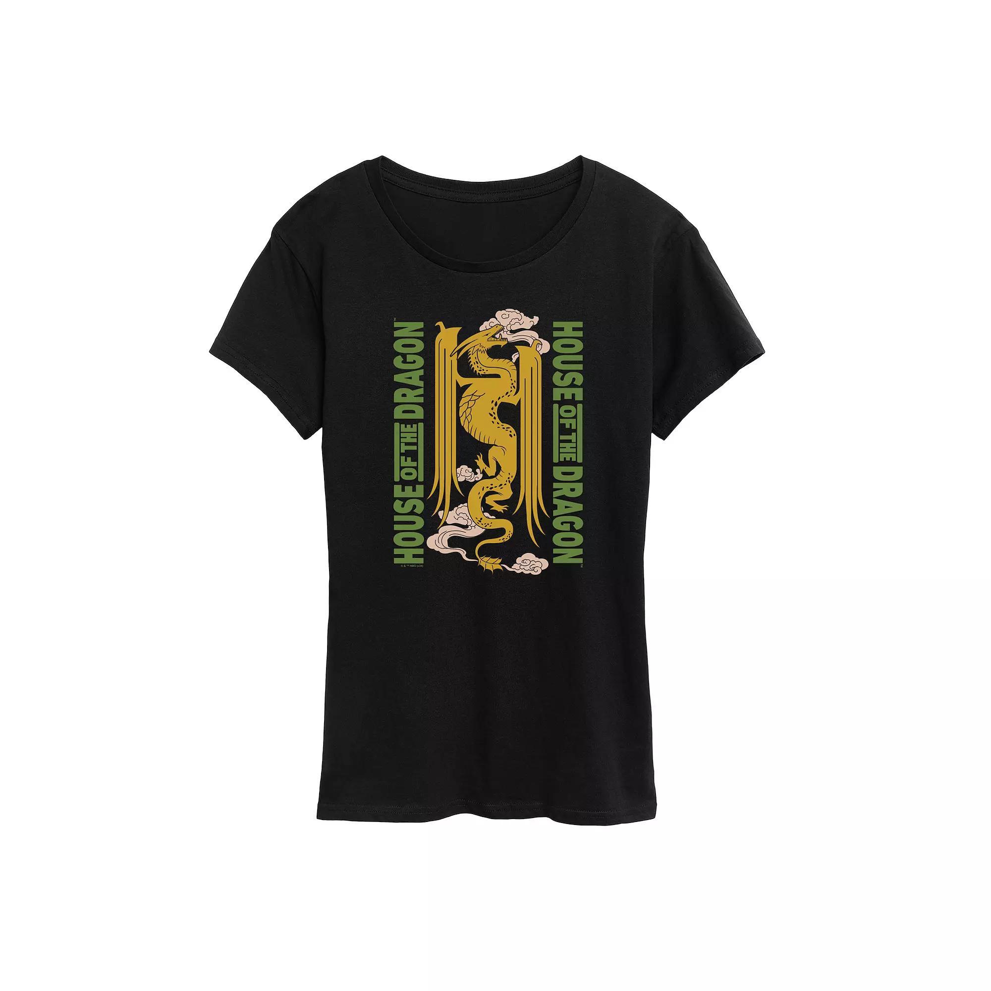 Women's House of the Dragon Graphic Tee, Size: Small, Black Product Image