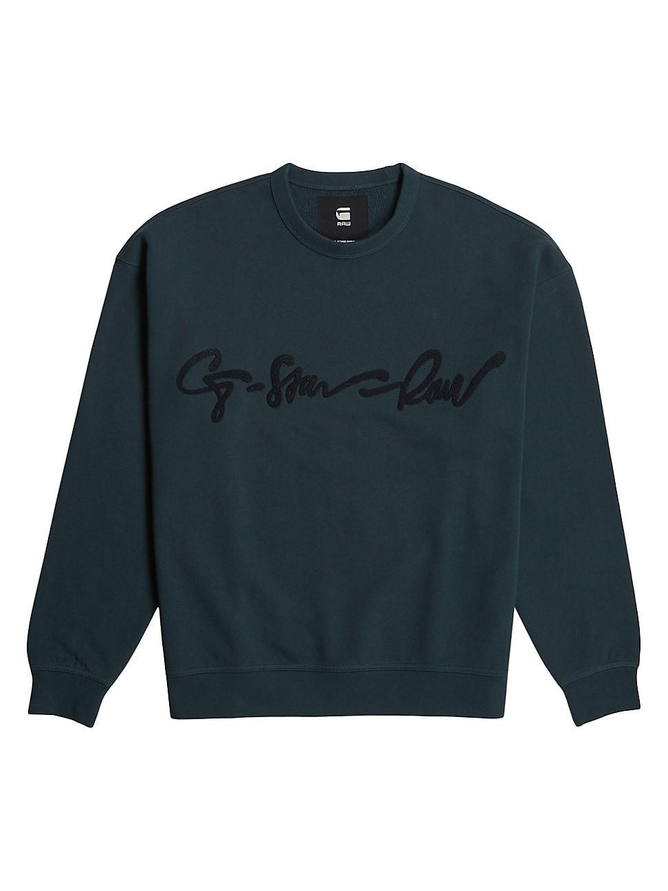 Mens Chenille Script Relaxed Sweatshirt Product Image