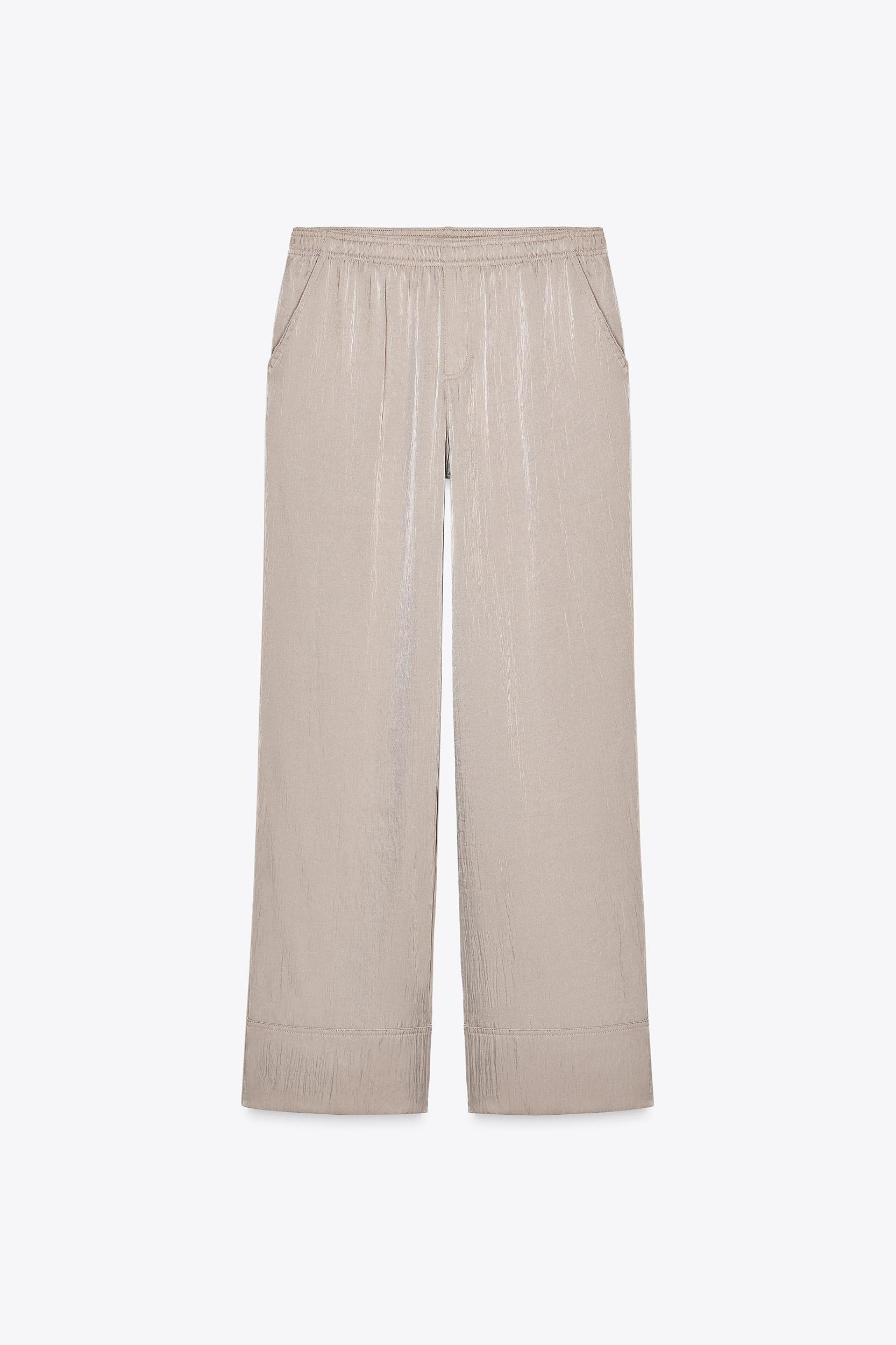SATIN PAJAMA PANTS Product Image